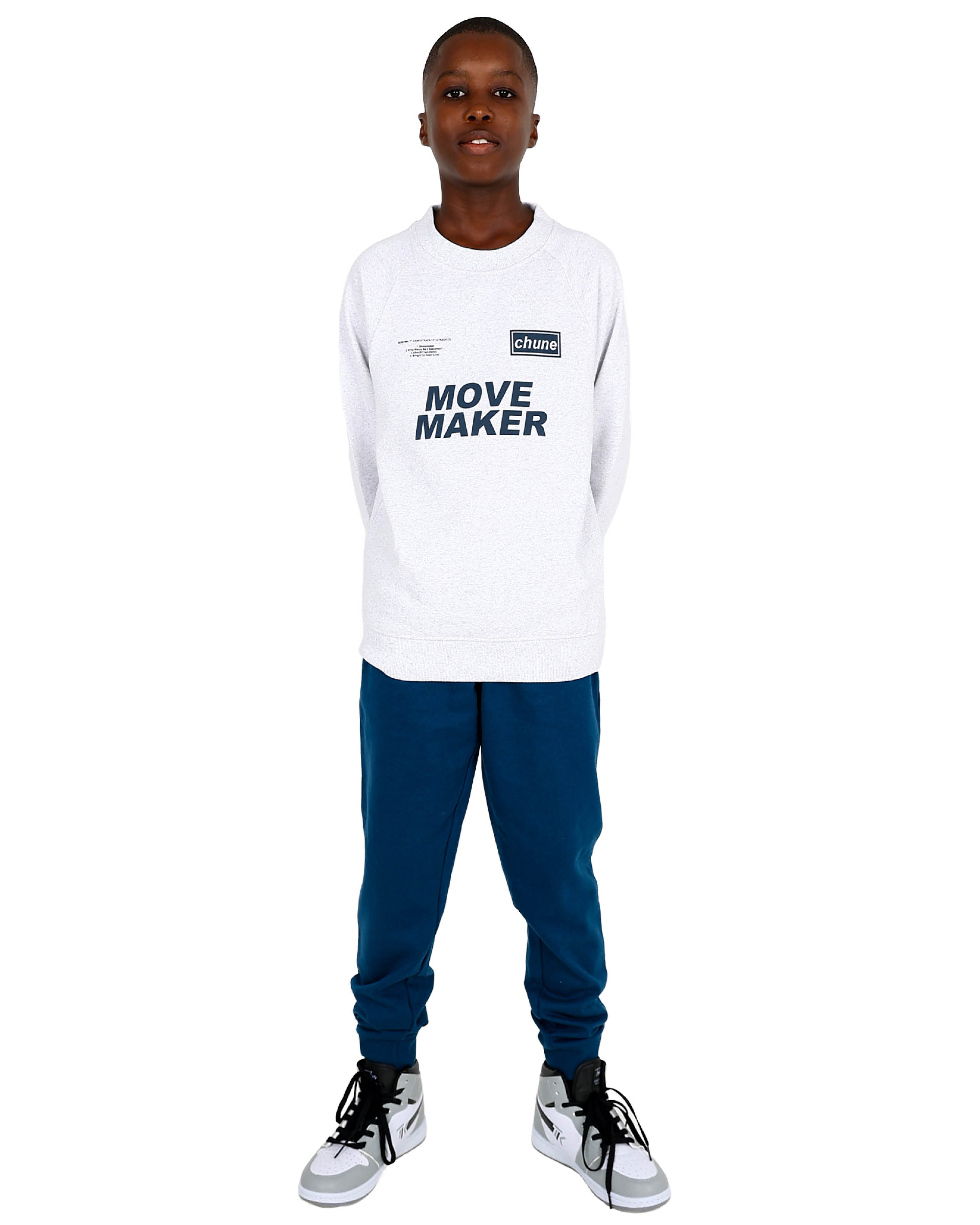 Long Sleeve Grey Move Maker Graphic Sweatshirt