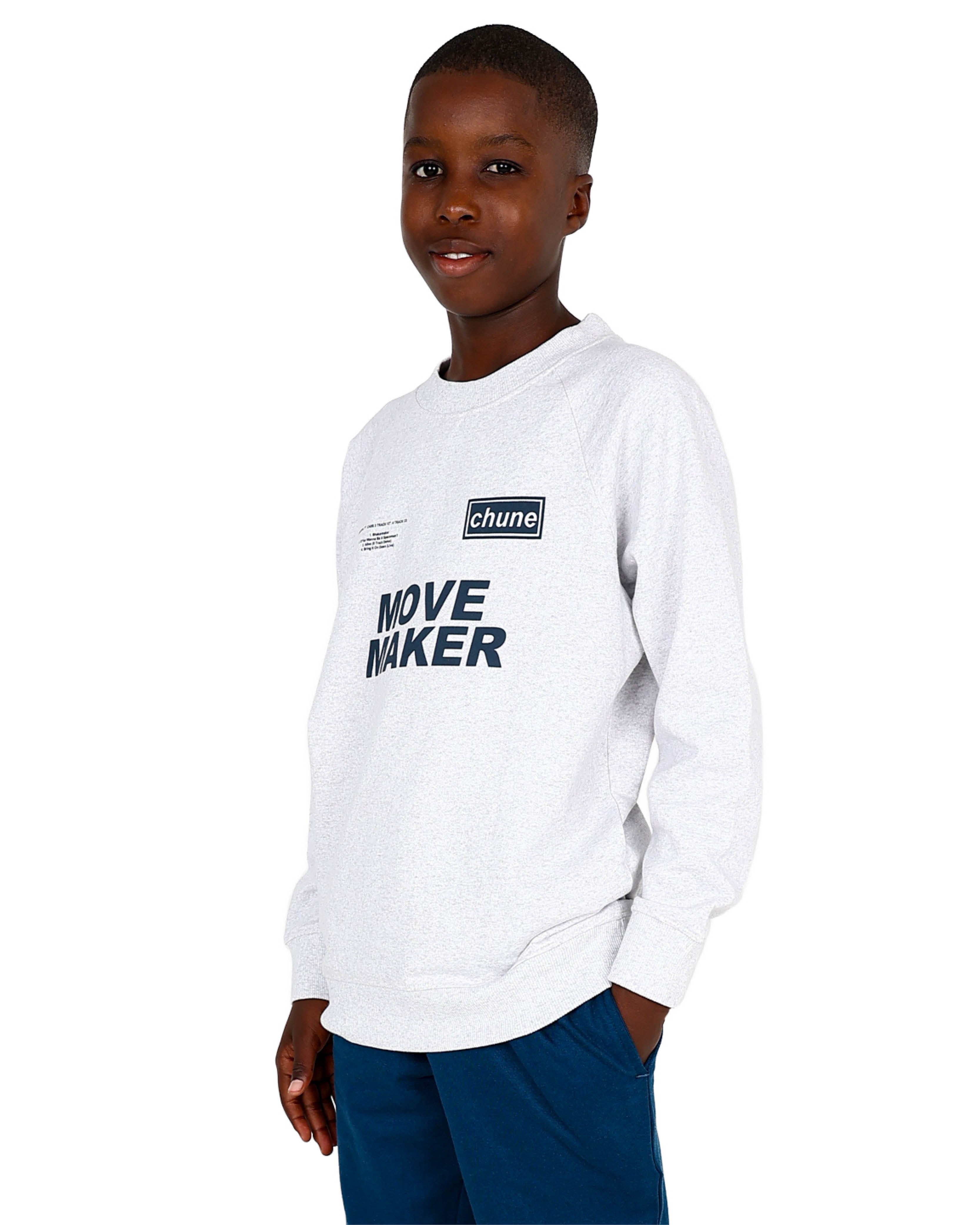 Long Sleeve Grey Move Maker Graphic Sweatshirt