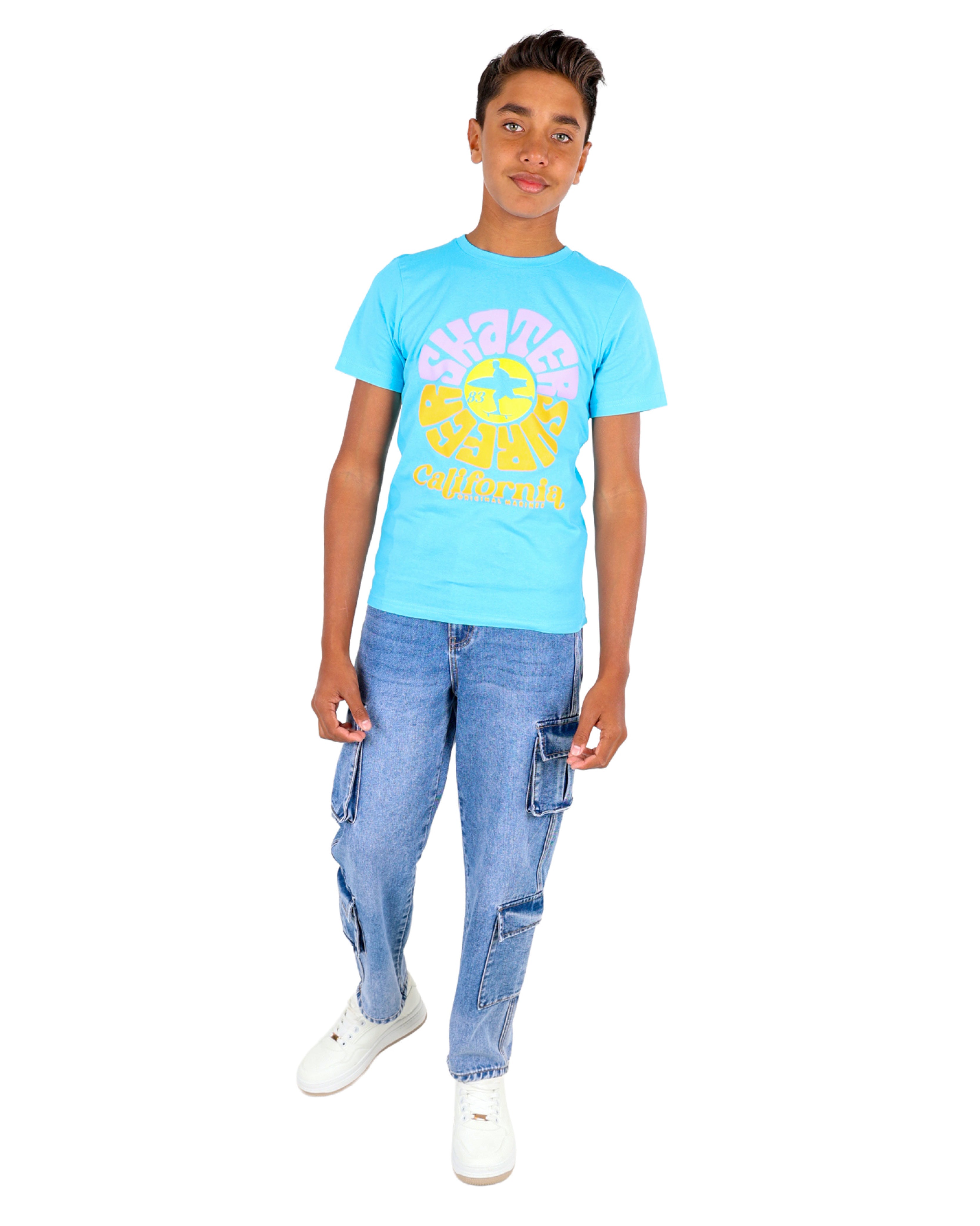 Skater Surfer Short Sleeve Graphic T-Shirt