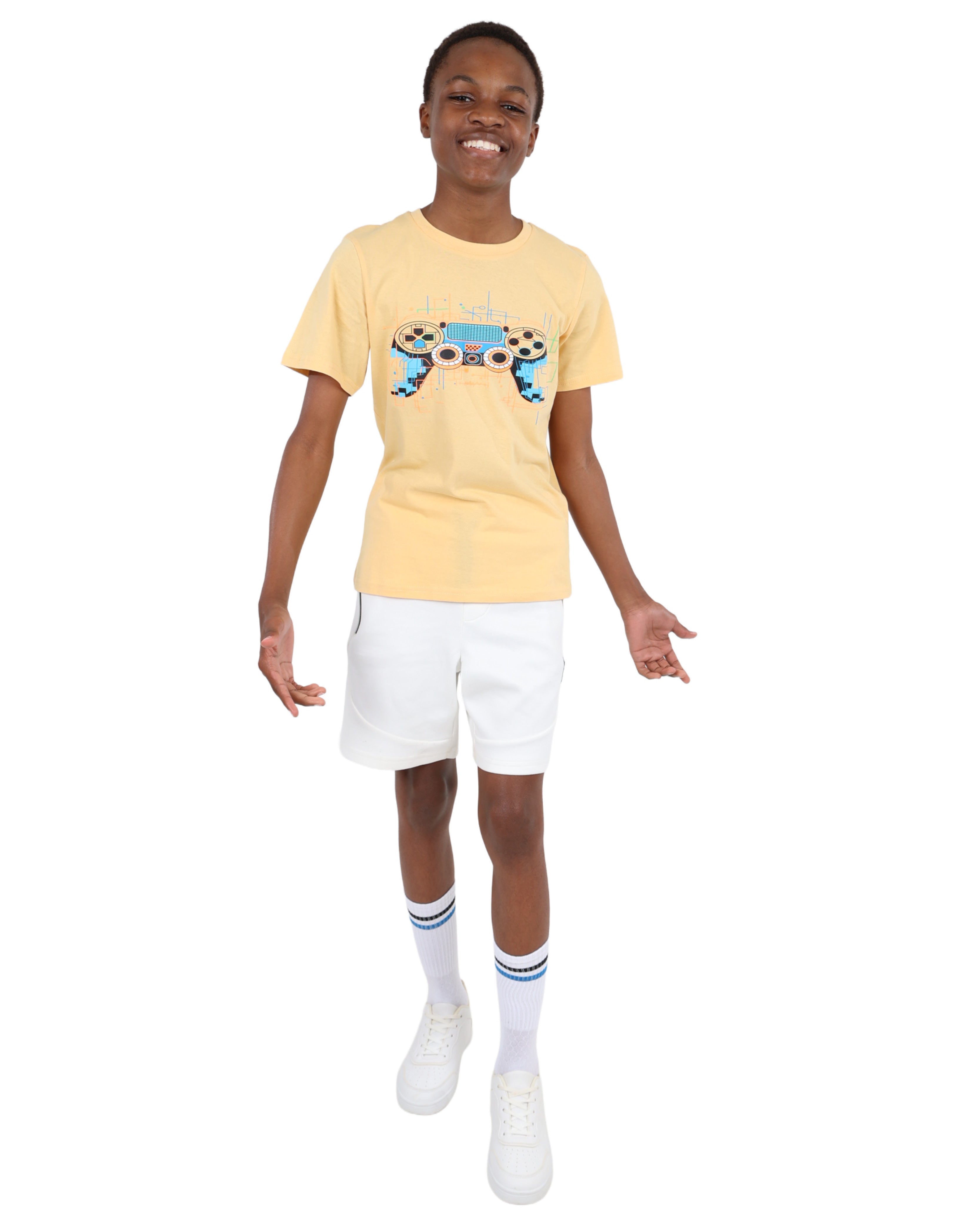 Game Consol Graphic Print Short Sleeve T-Shirt