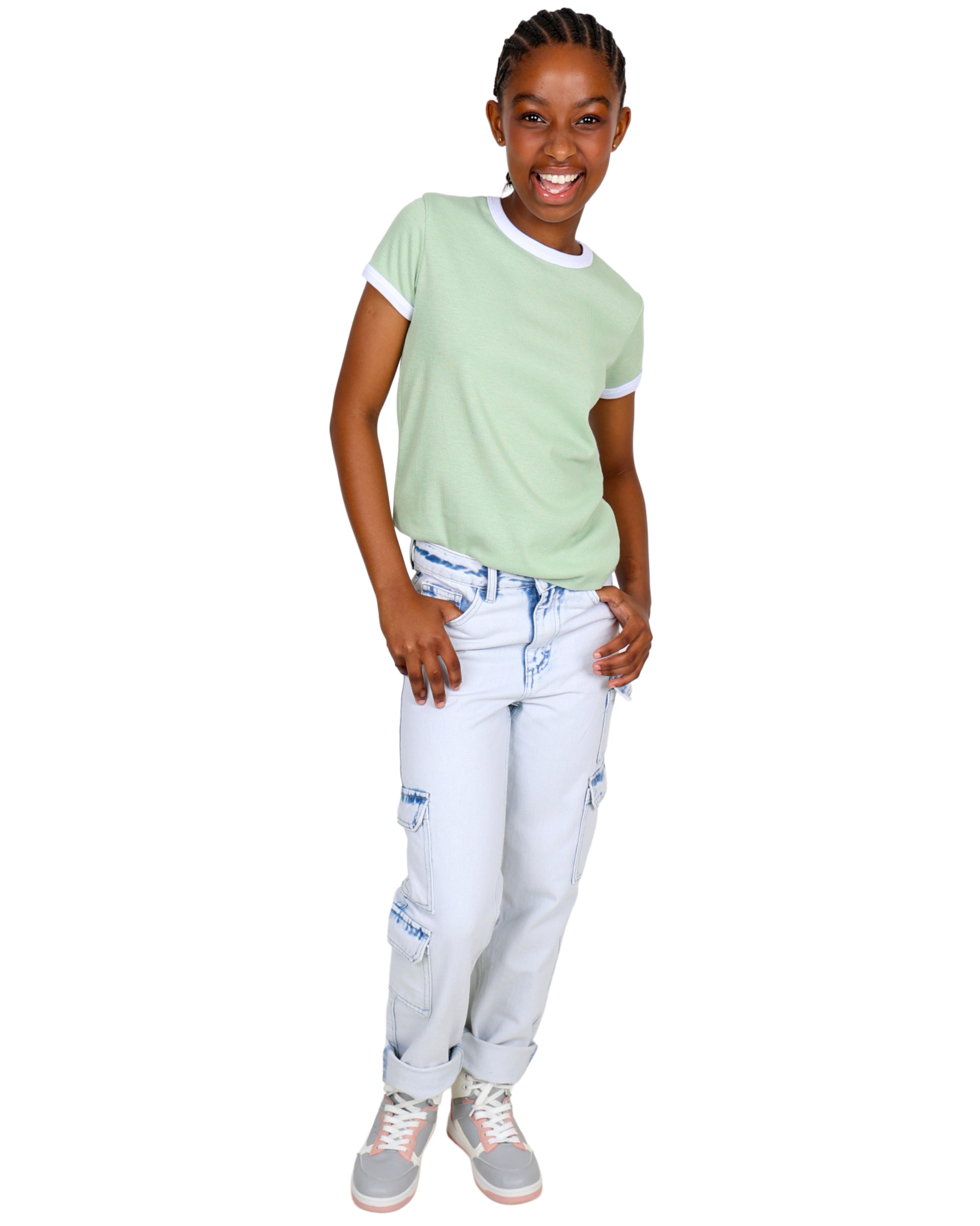 Light Blue Cargo Jeans