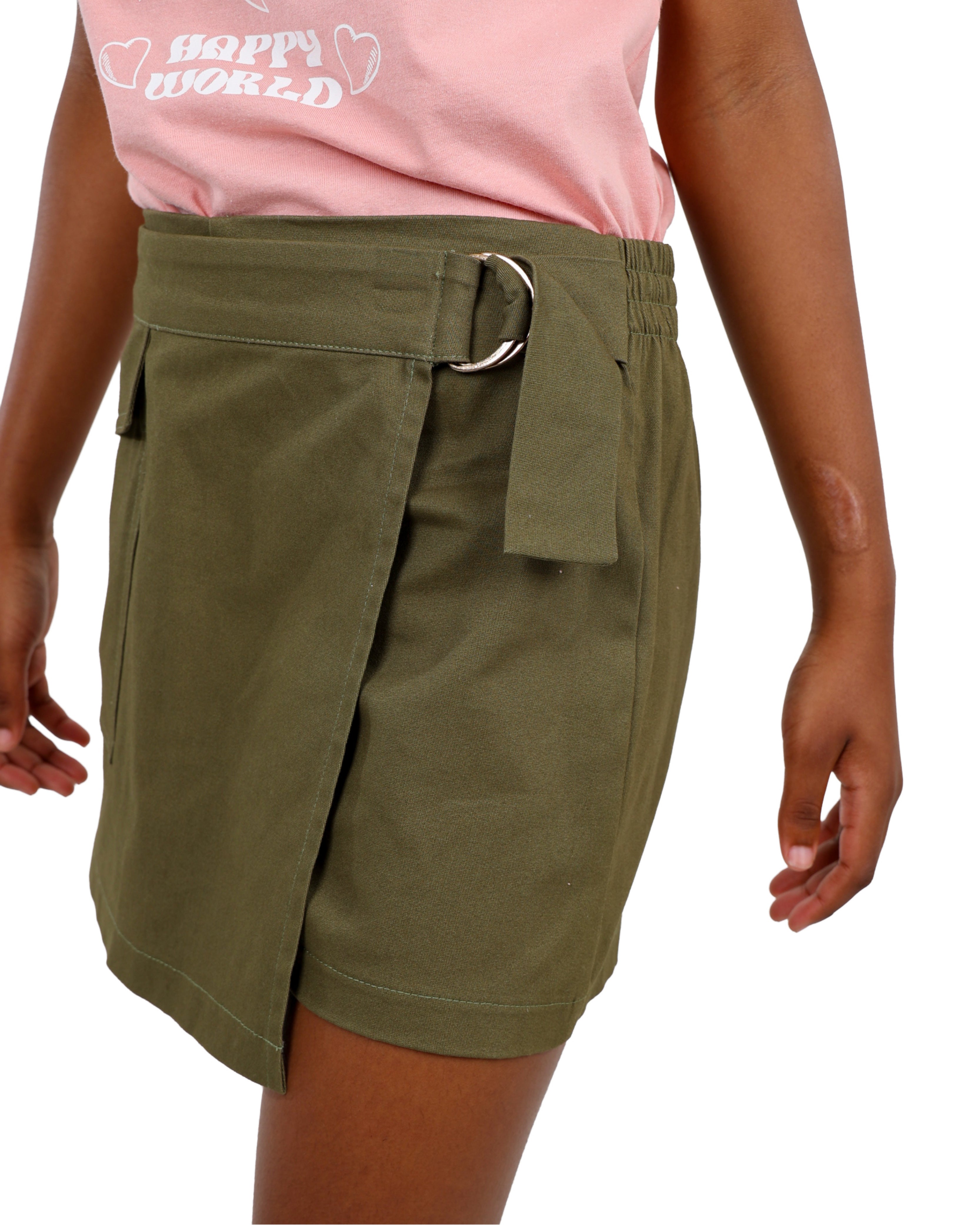 Twill Cargo Skort