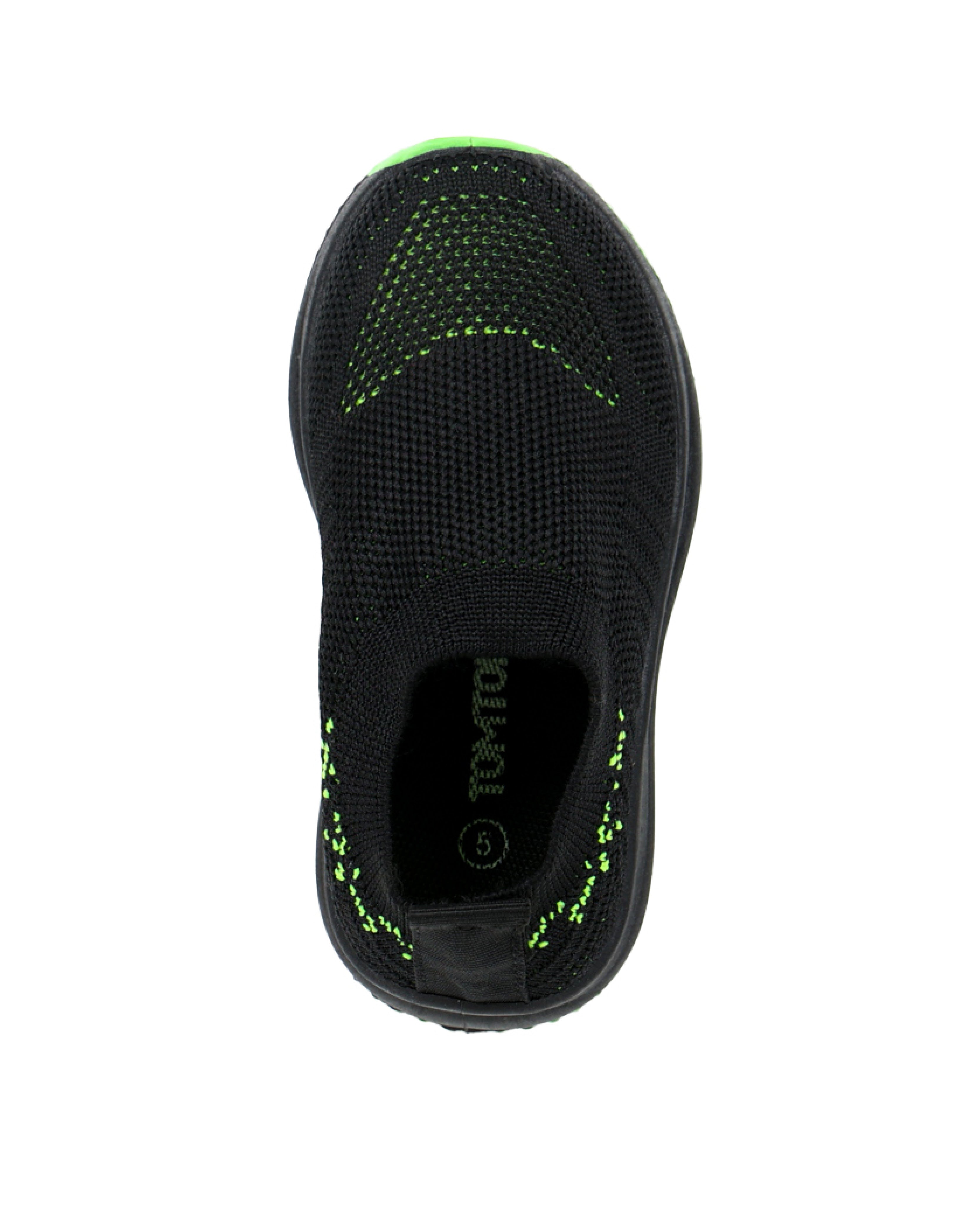 Boys Slip-On Flyknit Trainers Green