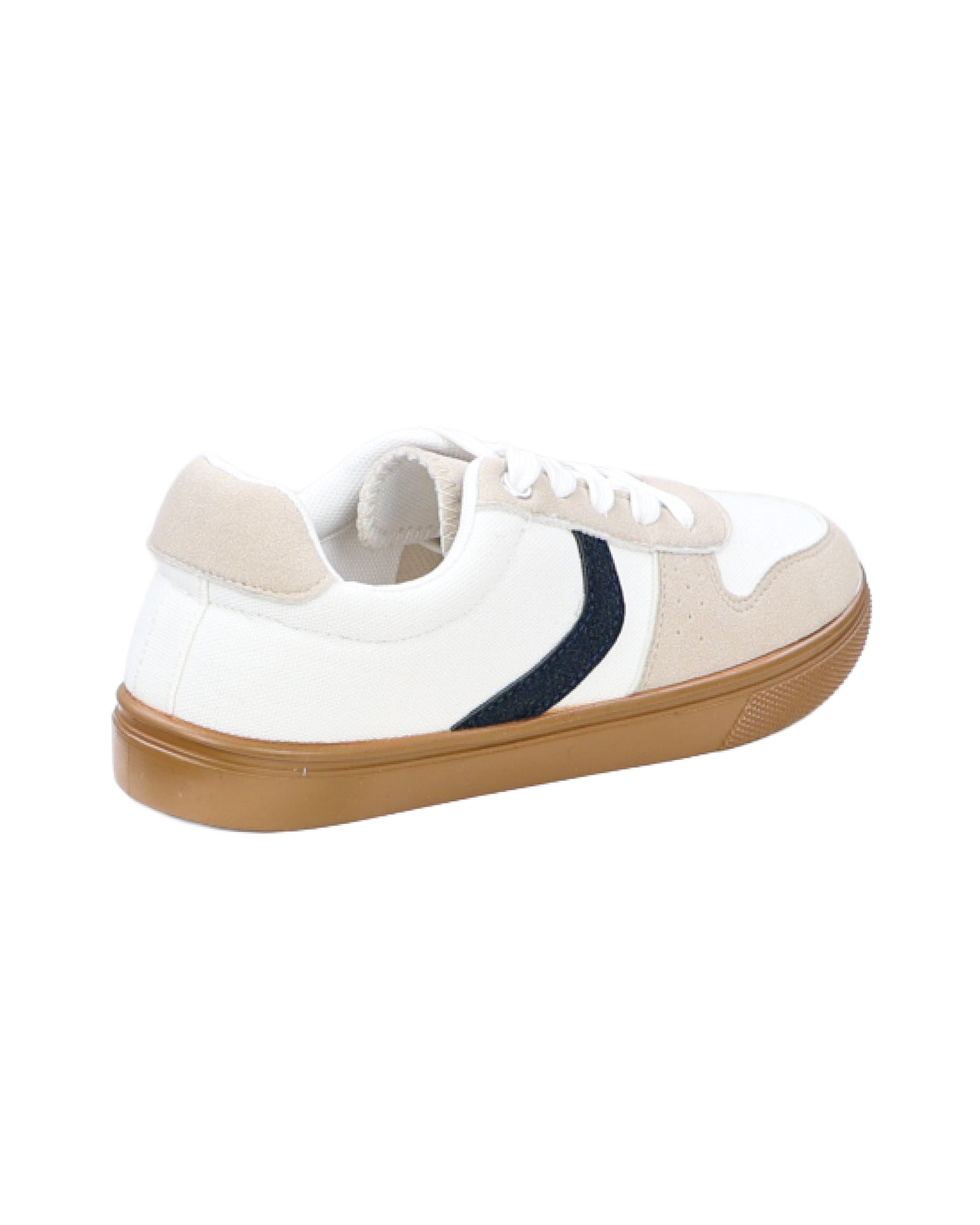 Boys Canvas Chevron Lace Up Sneaker