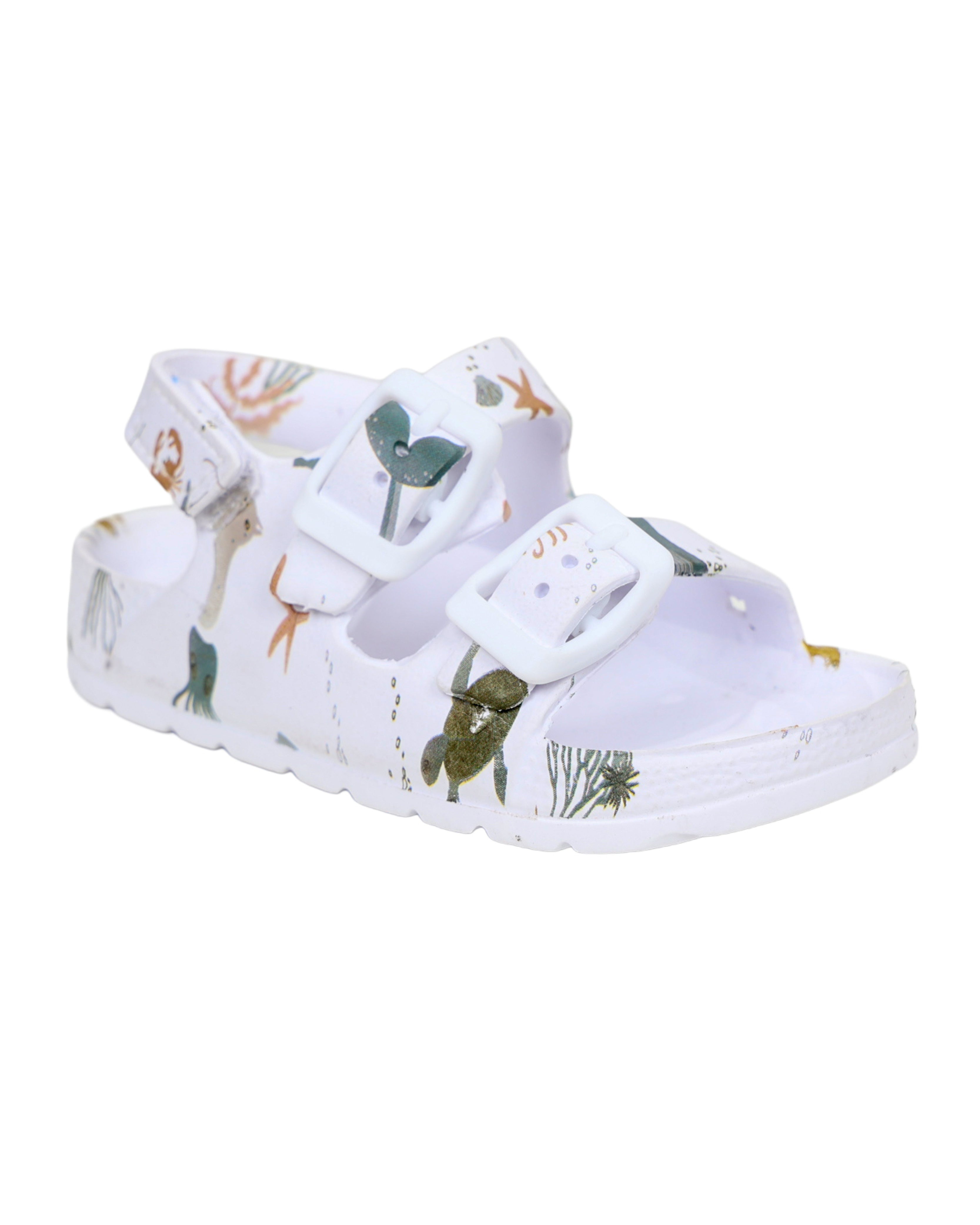 Boys Sea Creatures Double Buckle Slide Sandals
