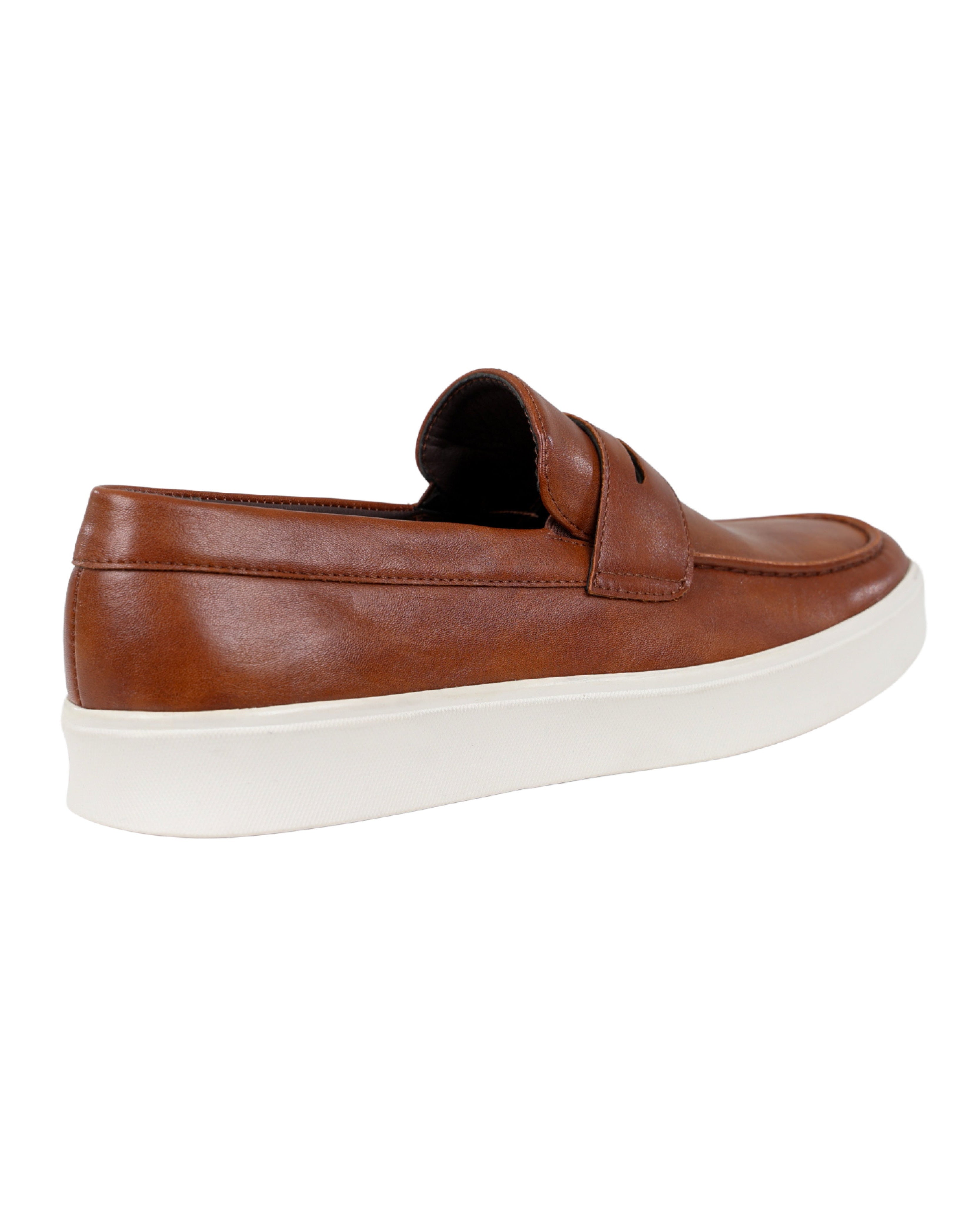Burnished Slip On Penny Moccasins