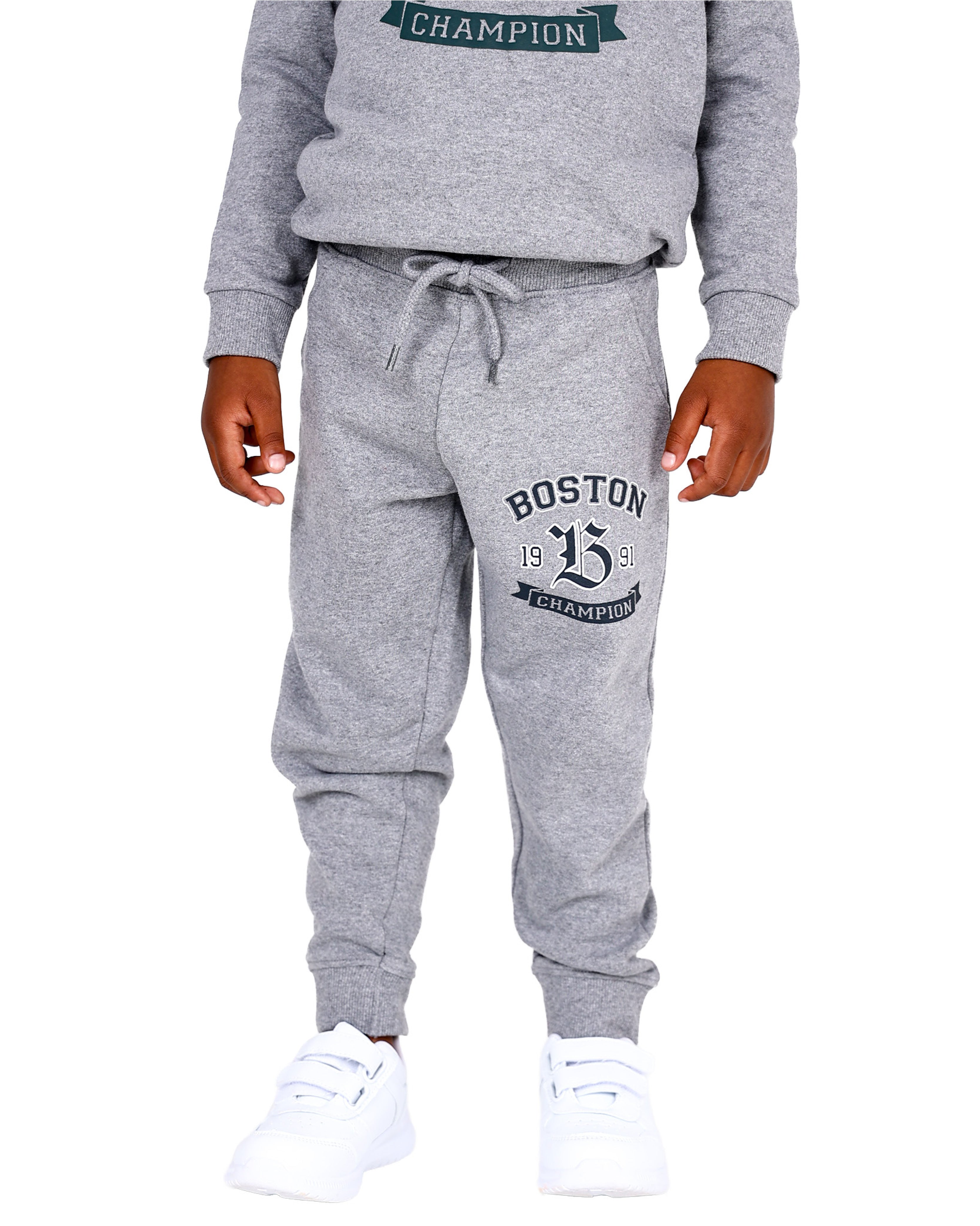 2 Pack Black & Grey Trackpants