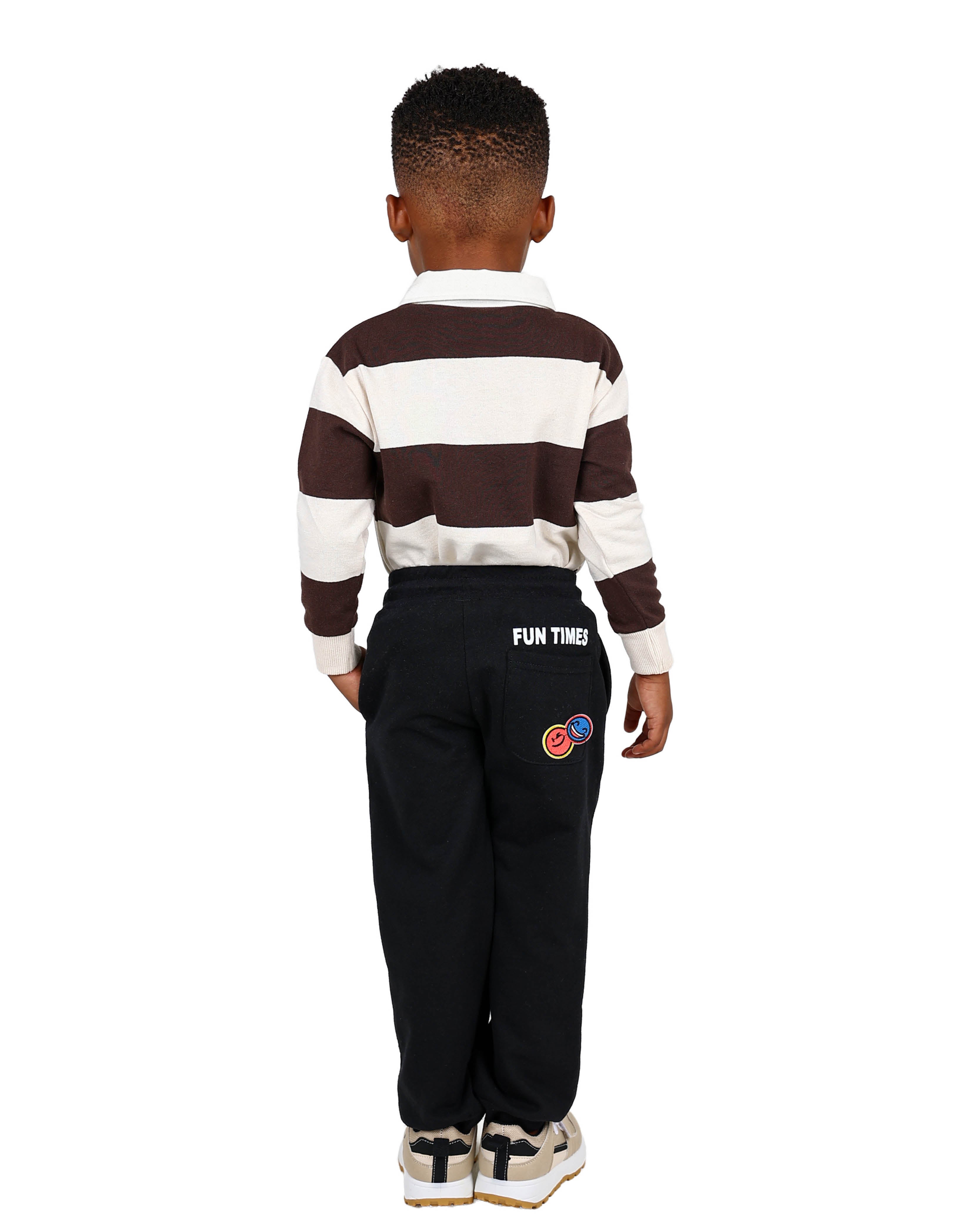 "Smiley Faces" Graphic Print Track Pants