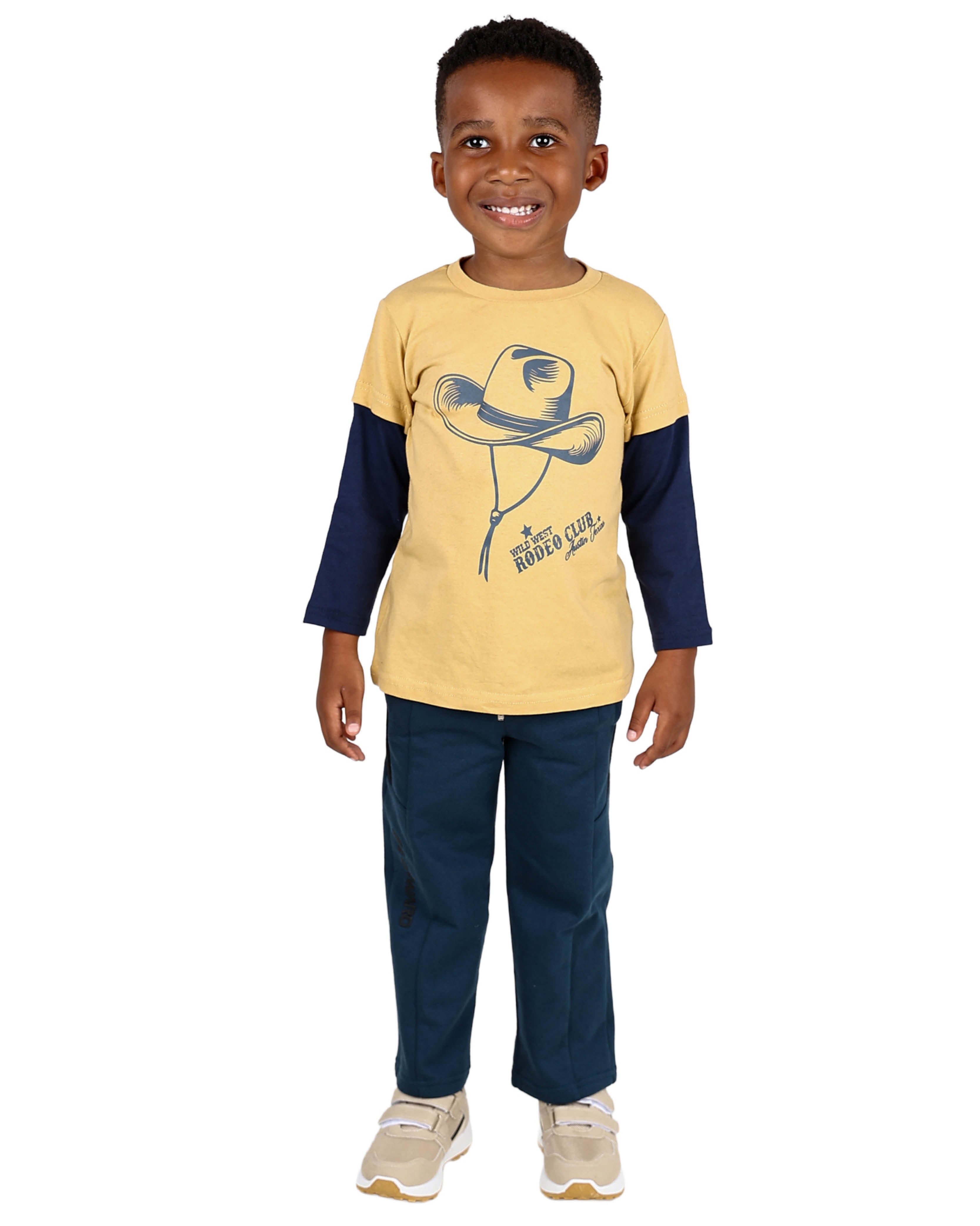 Rodeo Club Graphic Print Long Sleeve T-Shirt