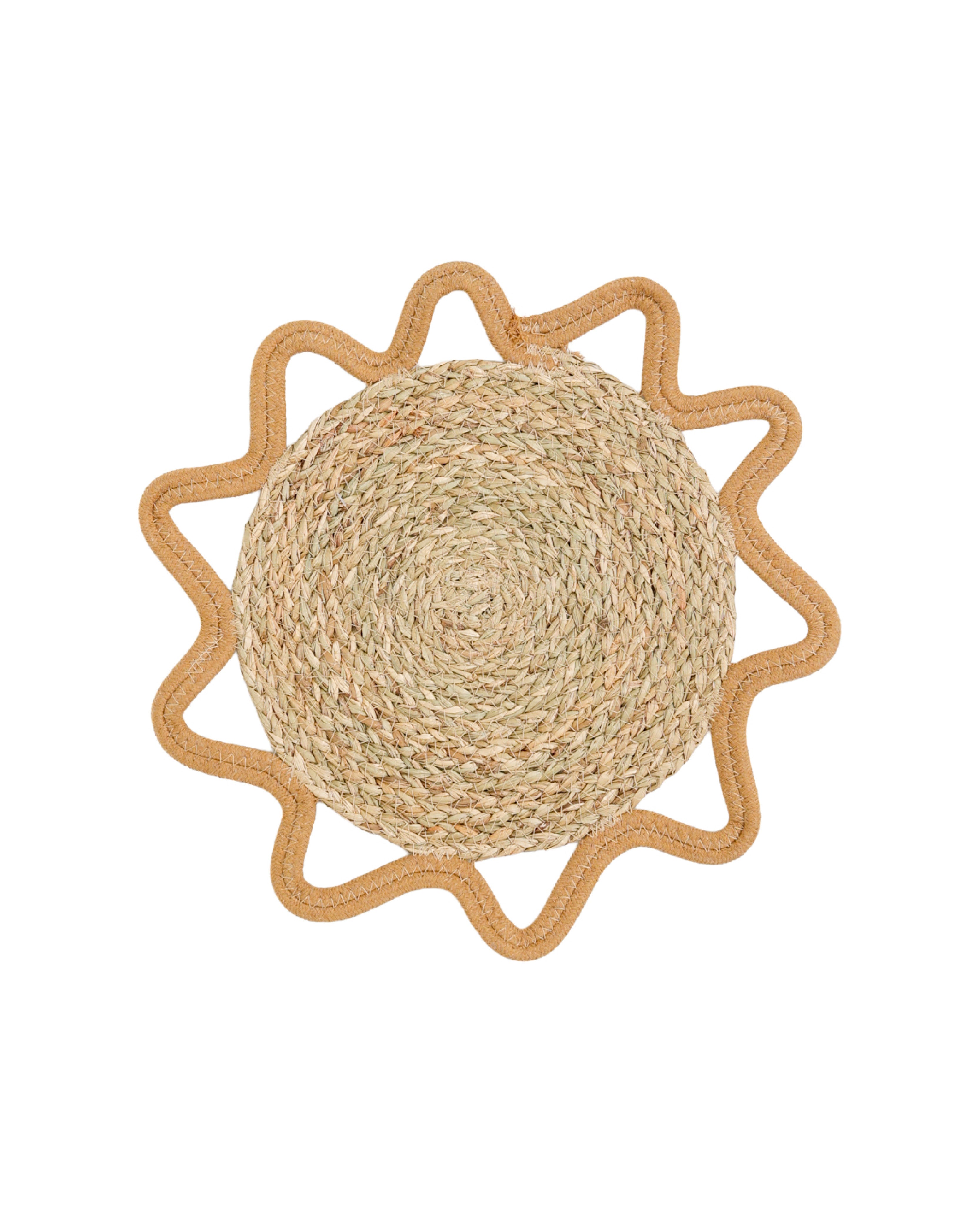 Natural Woven Star Placemat