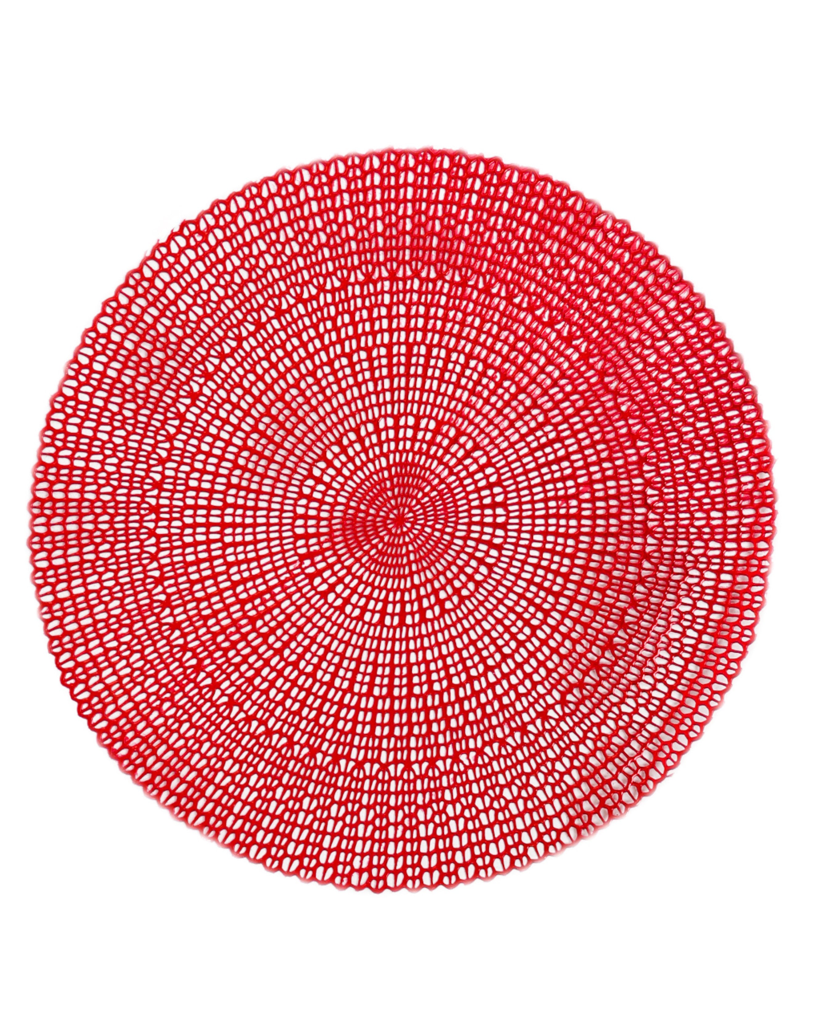 Squiggle Design Red Placemat