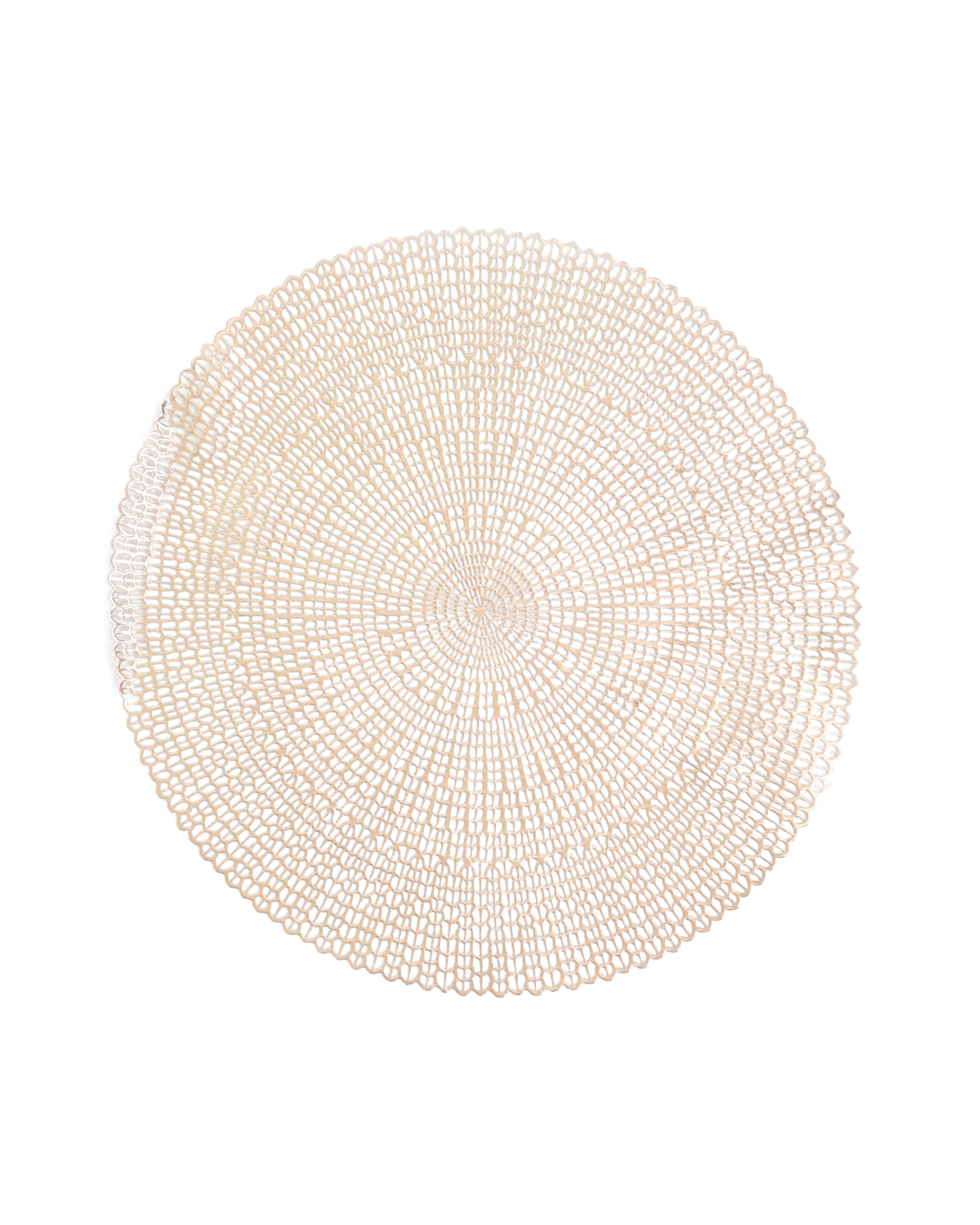 Squiggle Design Gold Placemat