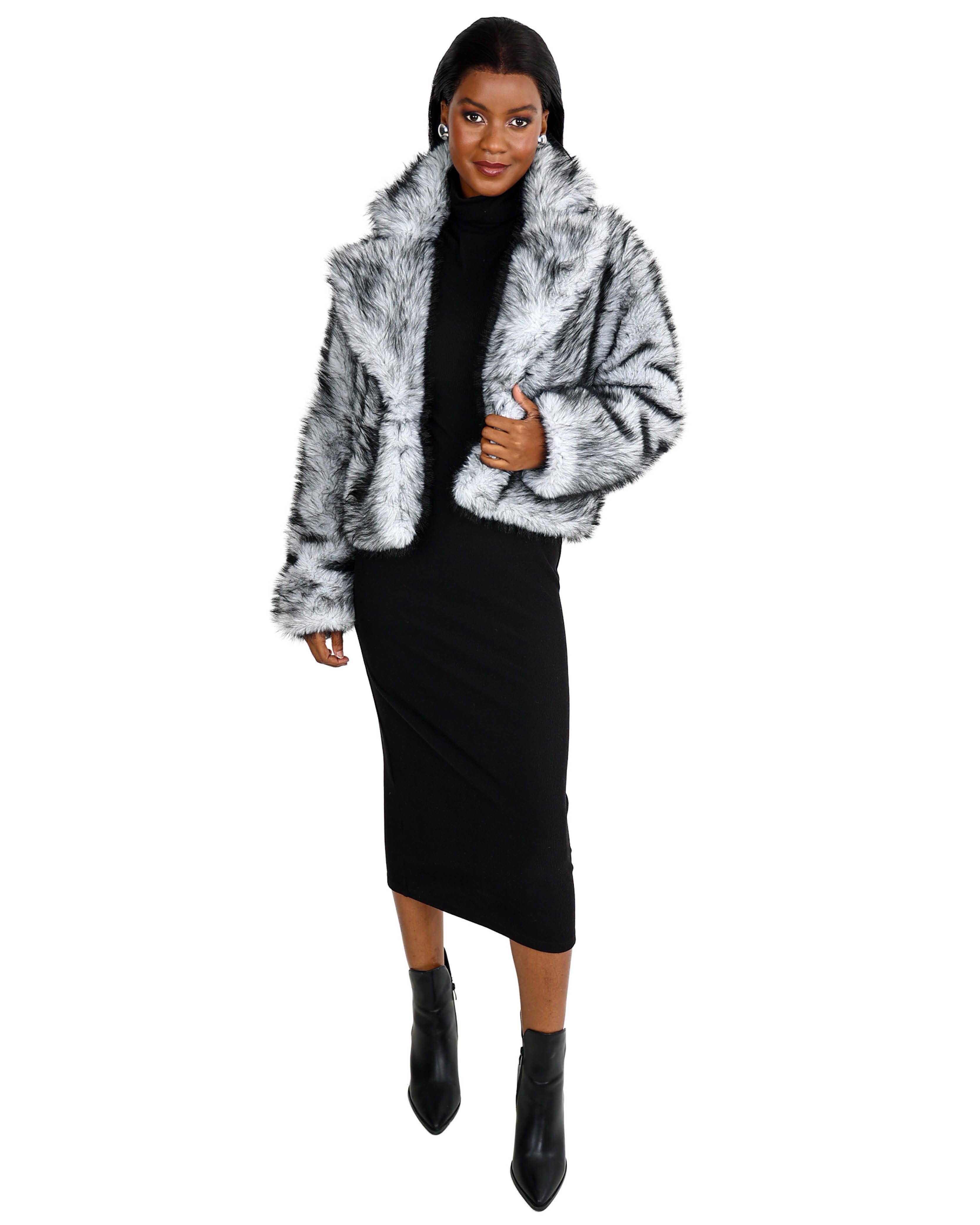 Luxurious Faux Fur Jacket