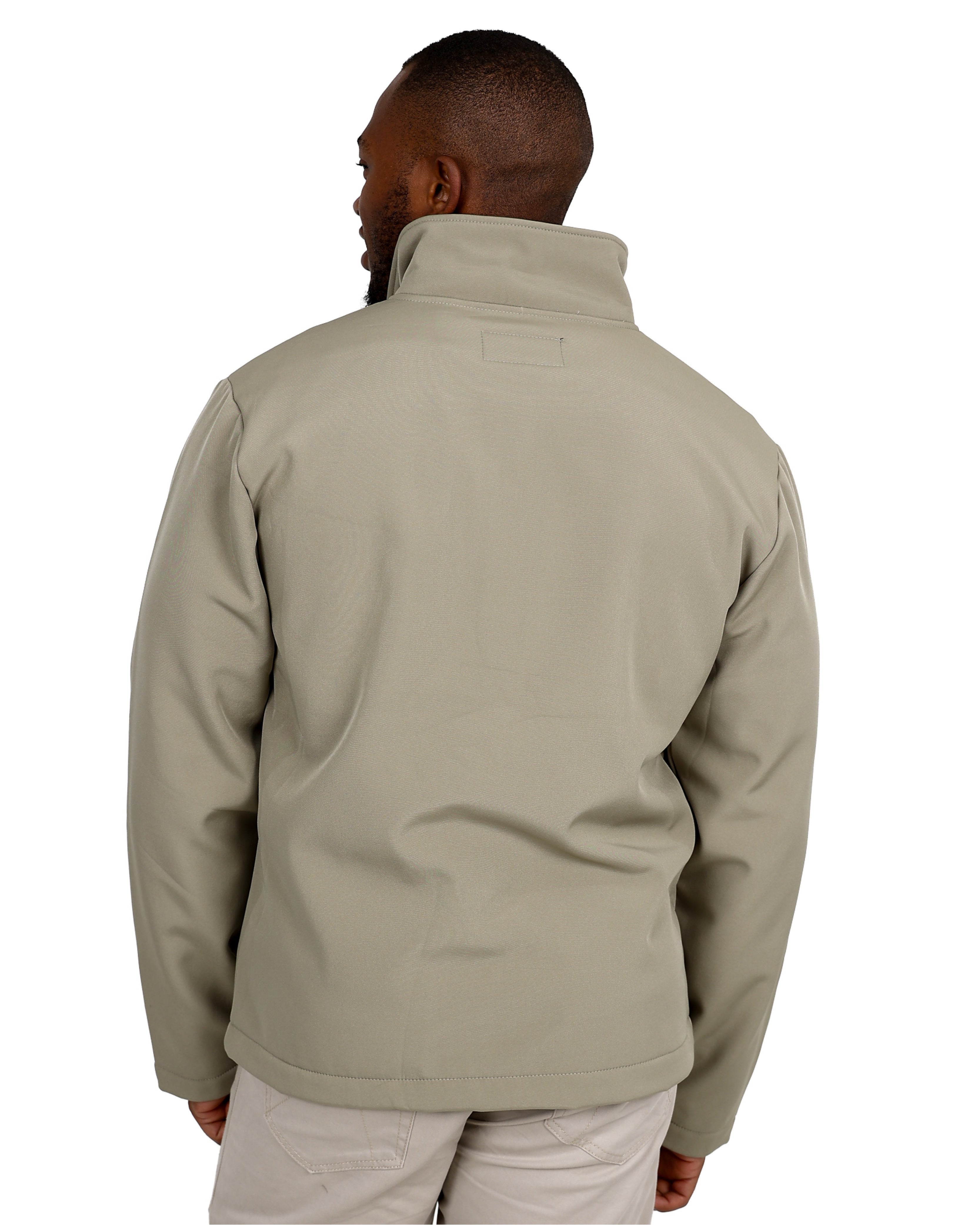 Stone Softshell Bonded Fleece Zip Up Jacket