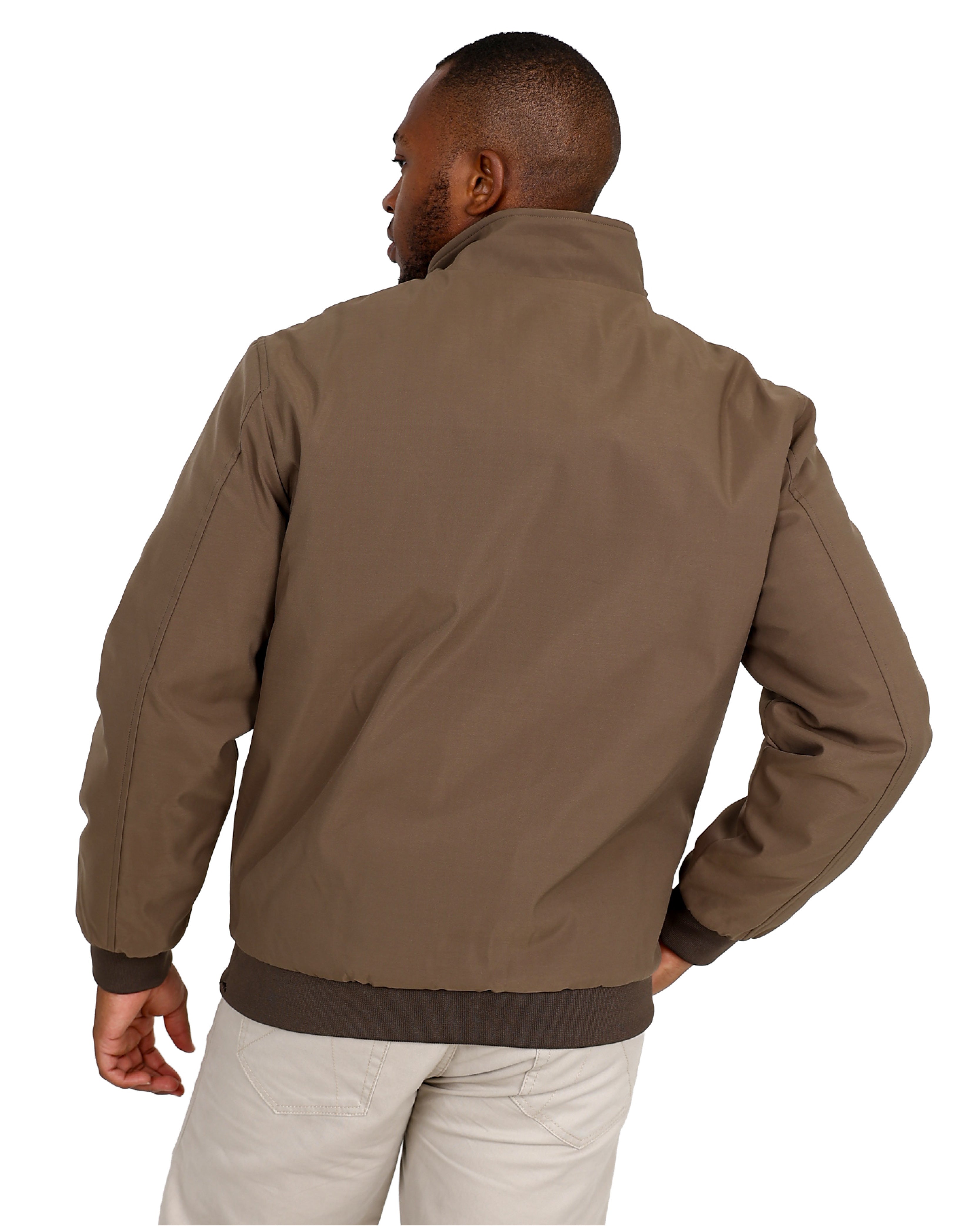 Beige Harrington Padded Jacket