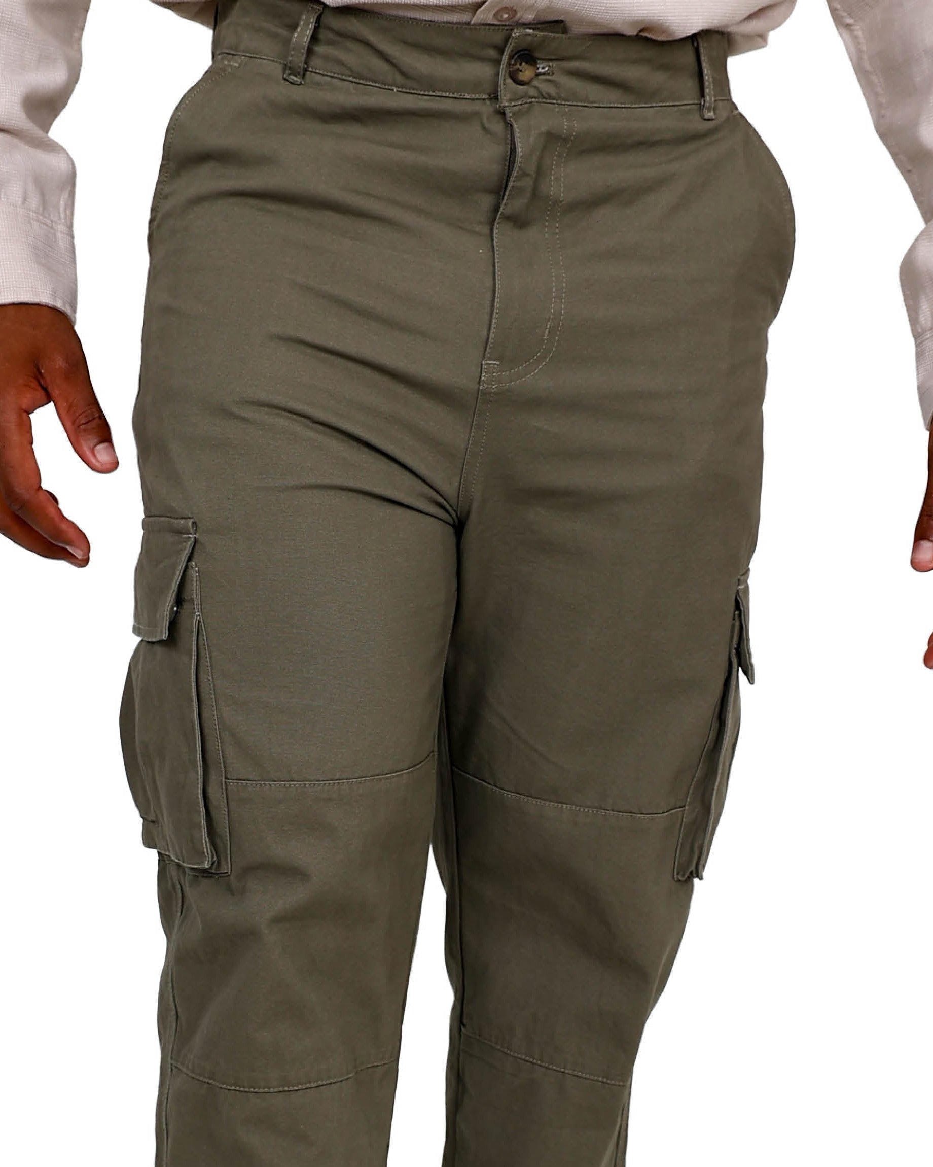 Straight Fit Fatigue Stretch Cargo Pants