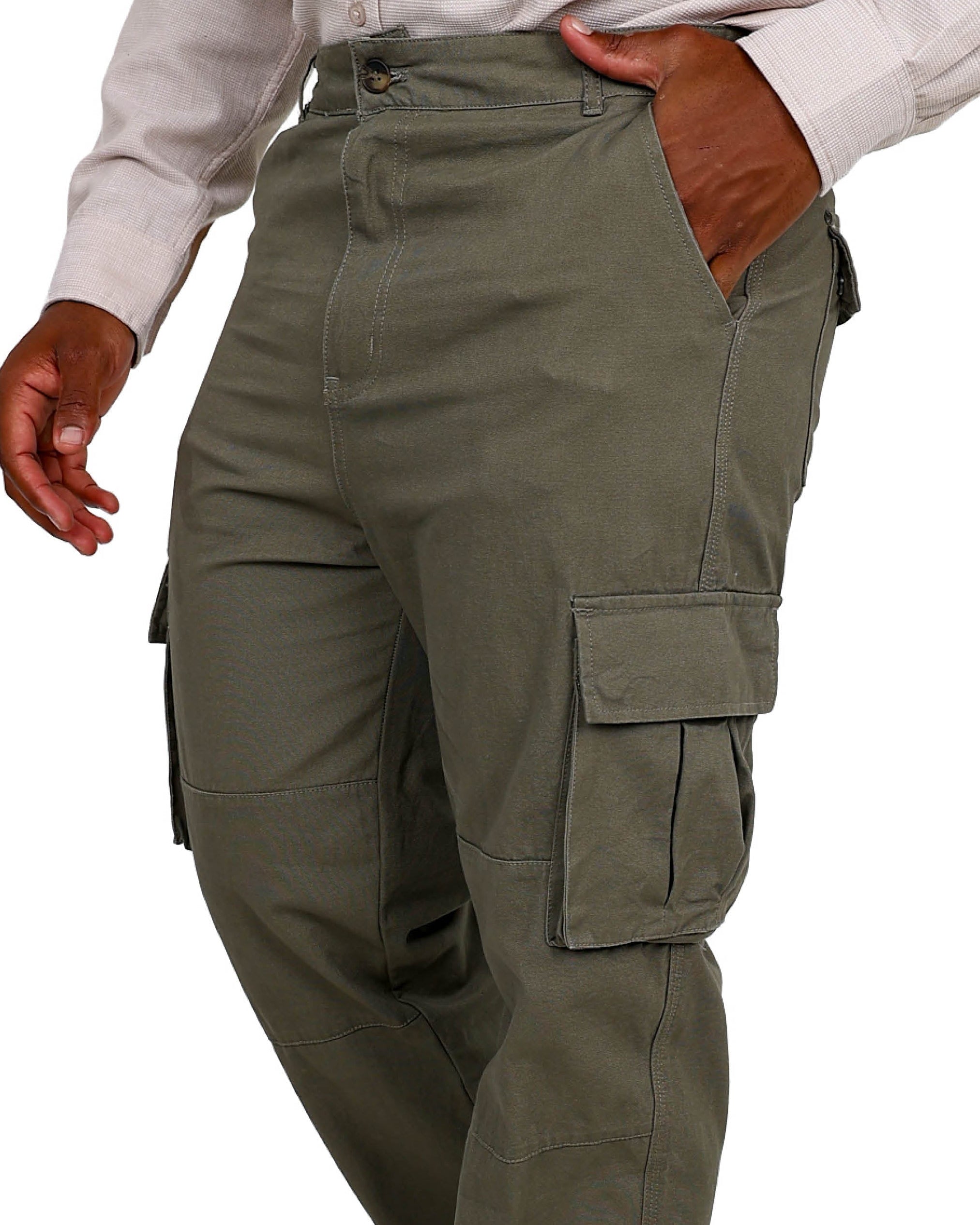 Straight Fit Fatigue Stretch Cargo Pants