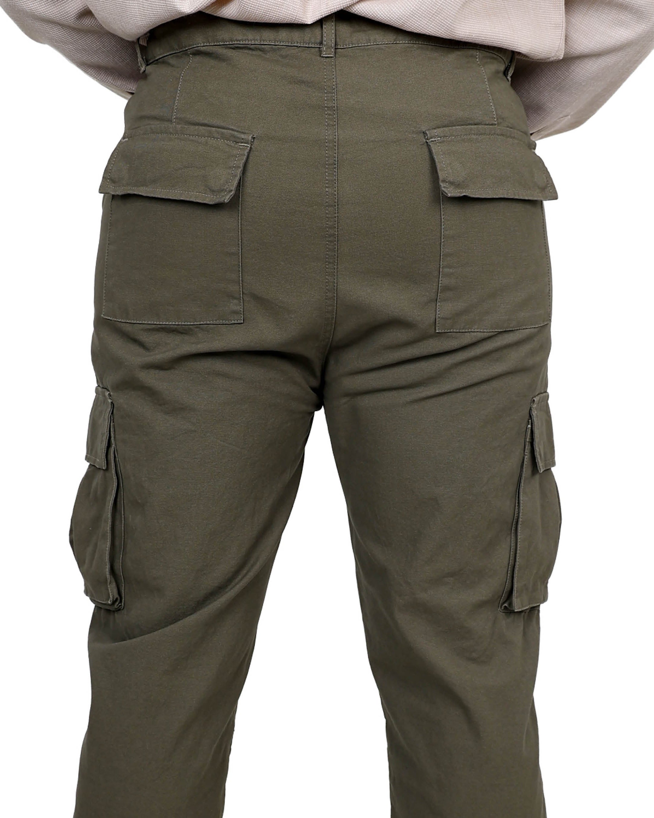 Straight Fit Fatigue Stretch Cargo Pants