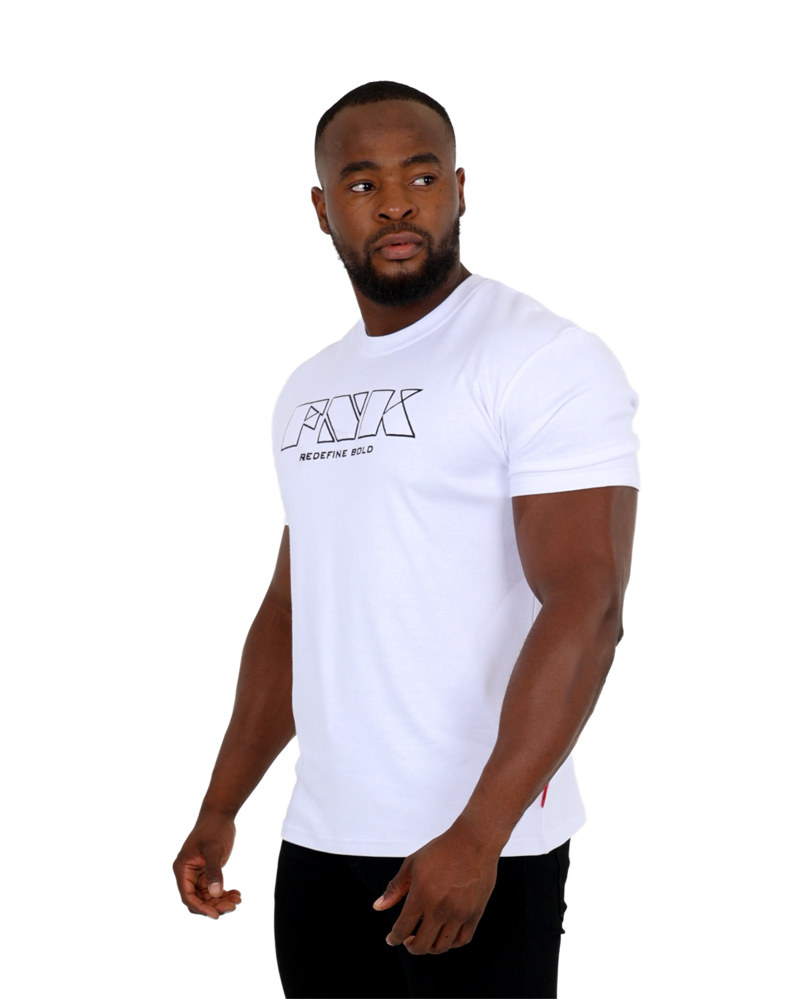 Funk Redefine Bold White FNK Applique T-Shirt