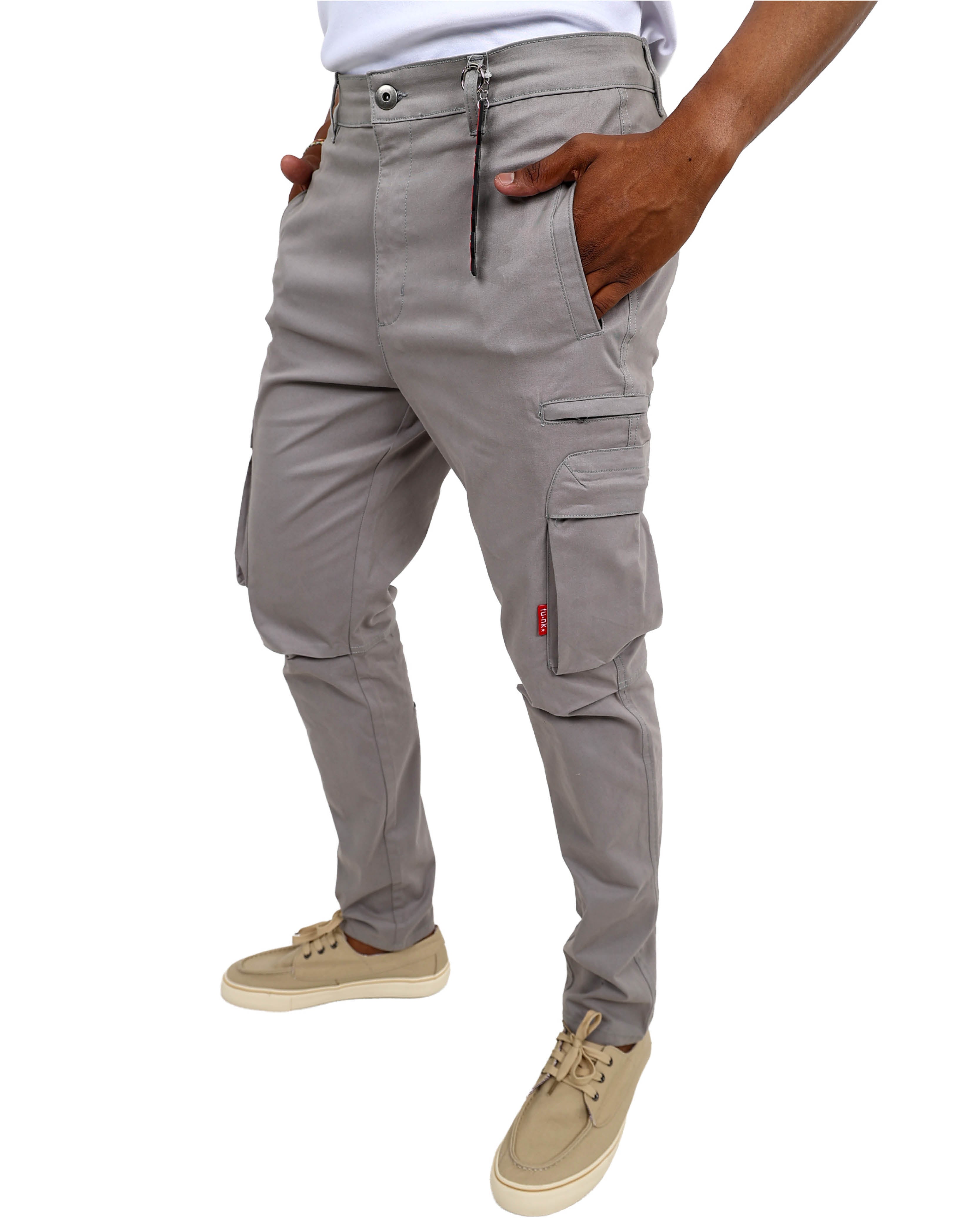 Funk Grey Utility Cargo Pants