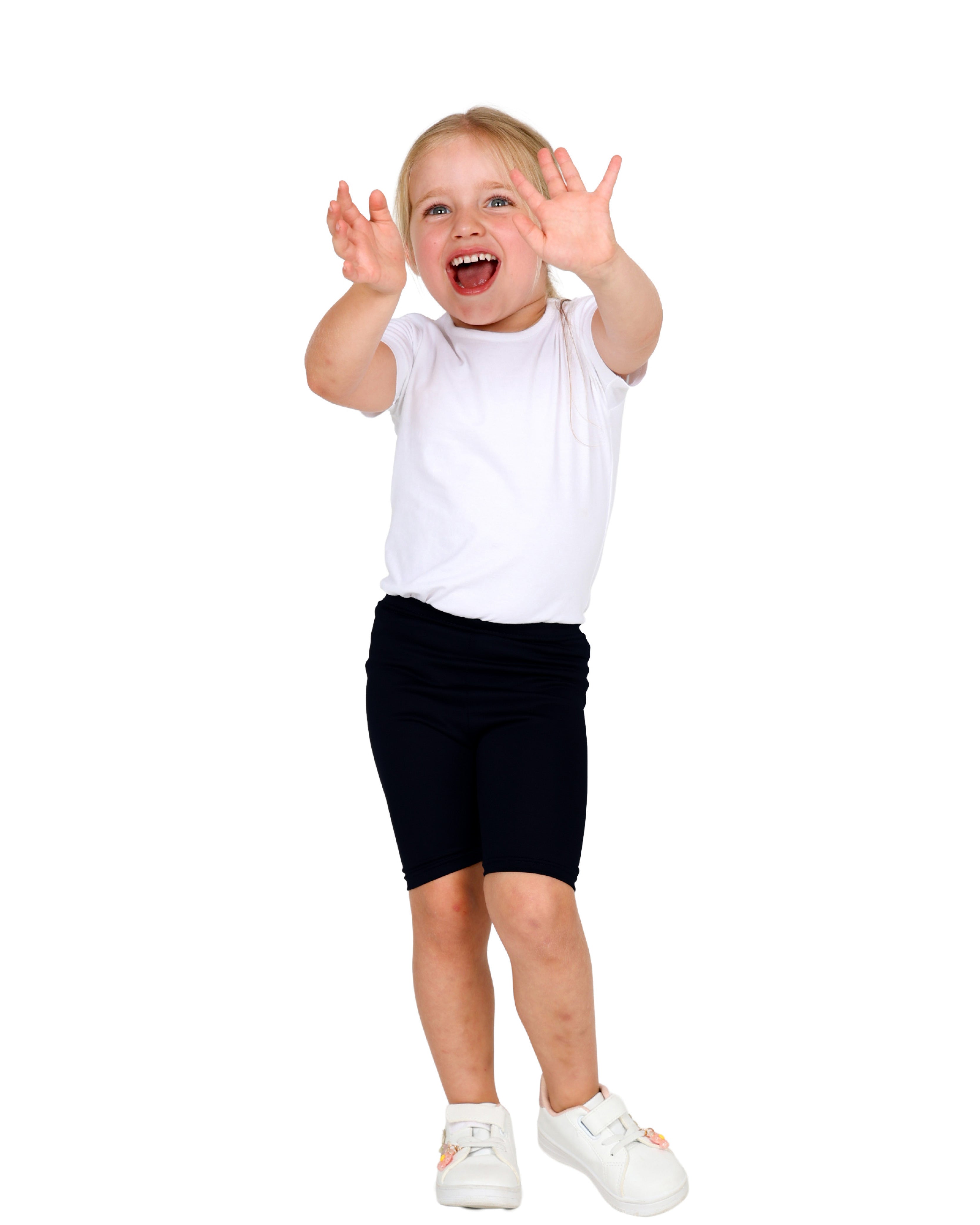 Black Polyester Cycle Shorts