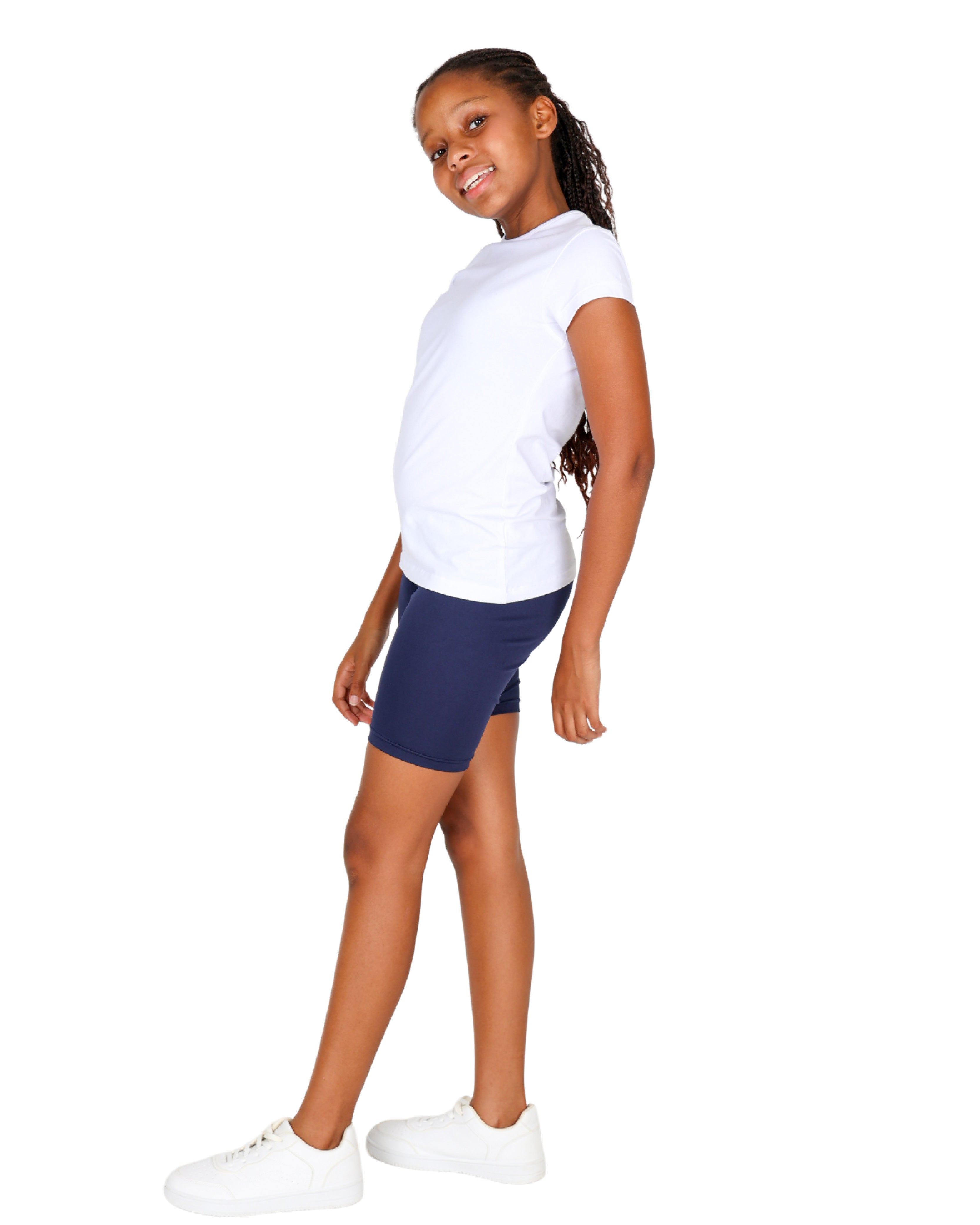 Navy Trilobal Cycle Shorts