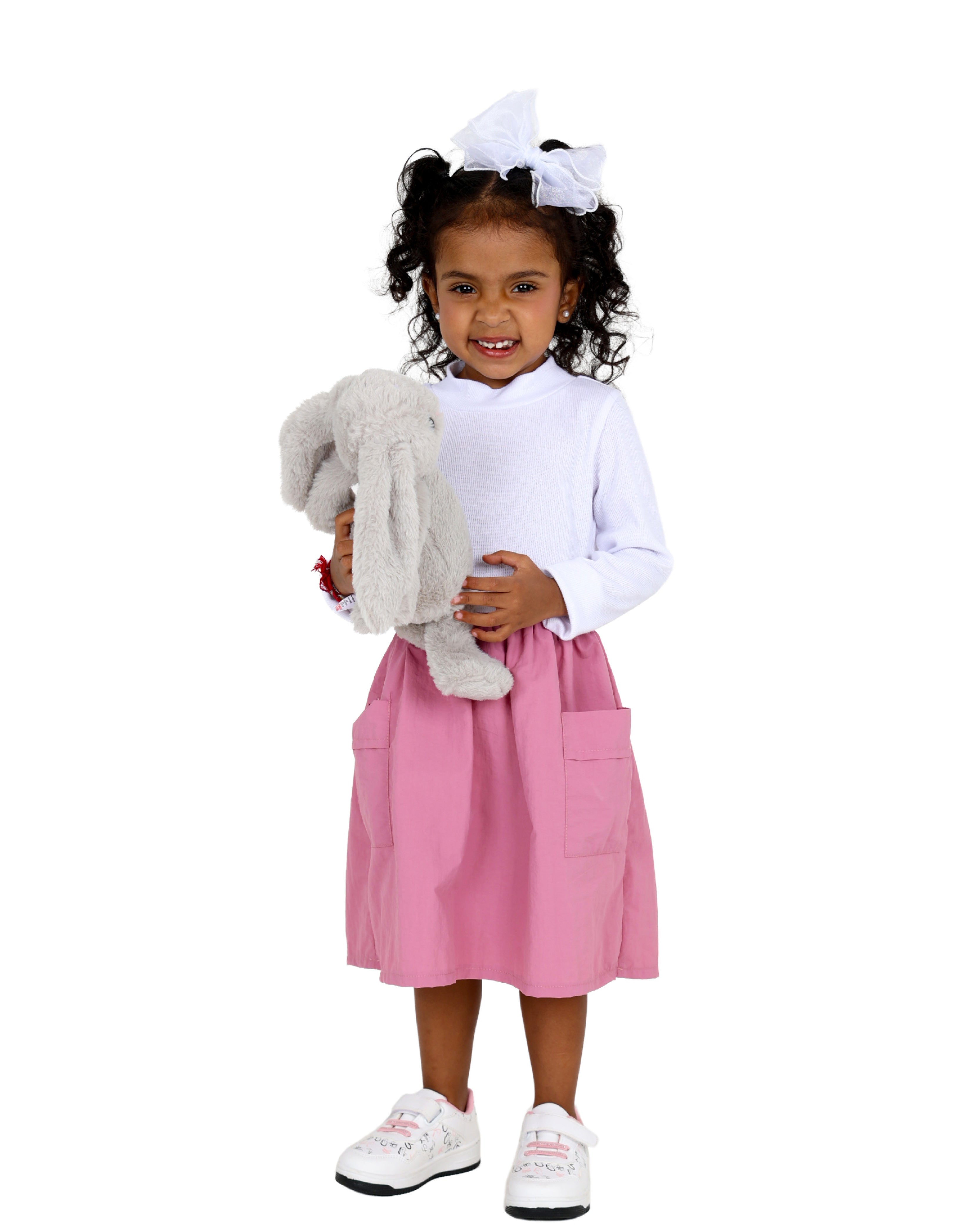 Long Sleeve Ribbed Parachute Dress