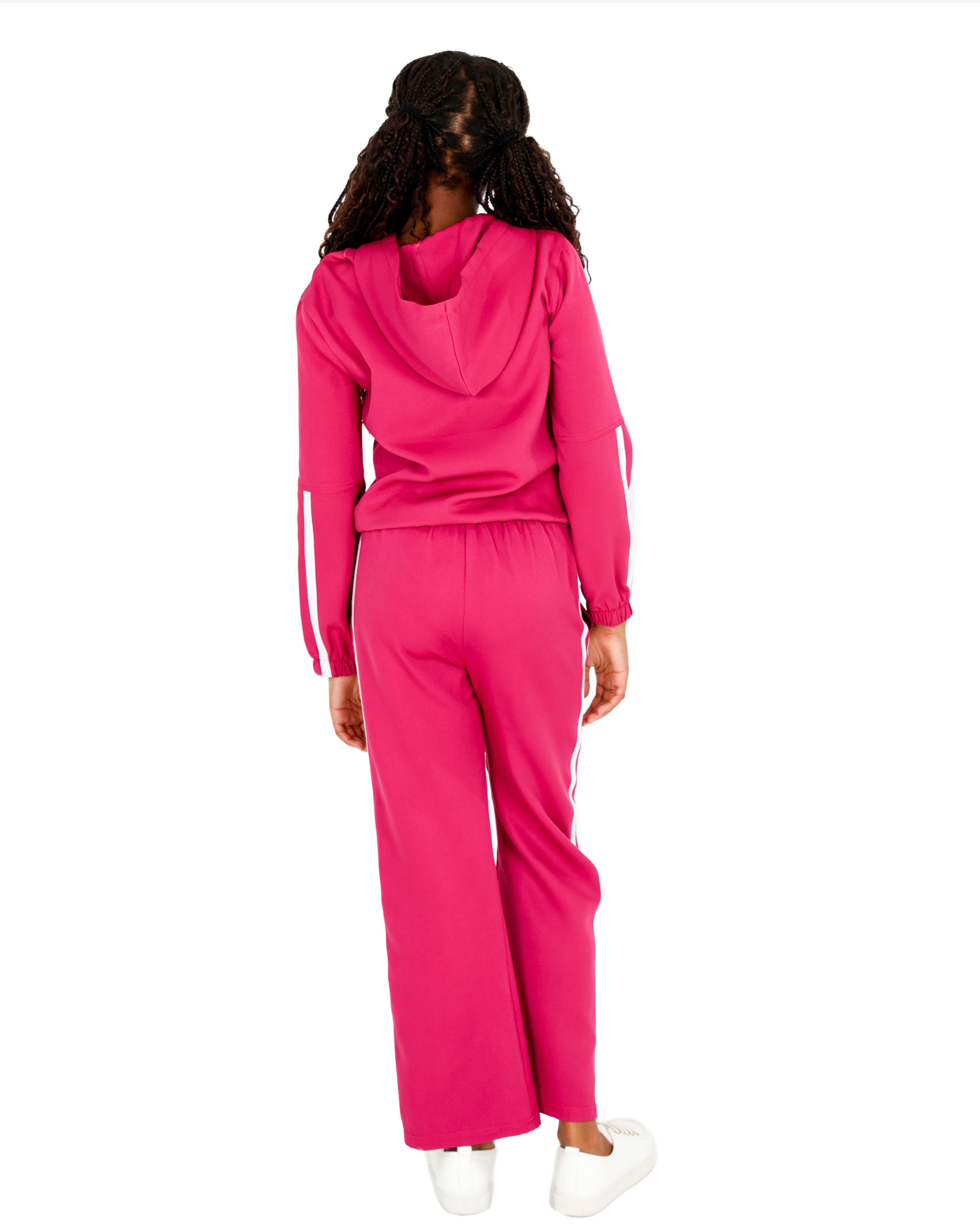 Contrast Taped Wide Leg Active Pants