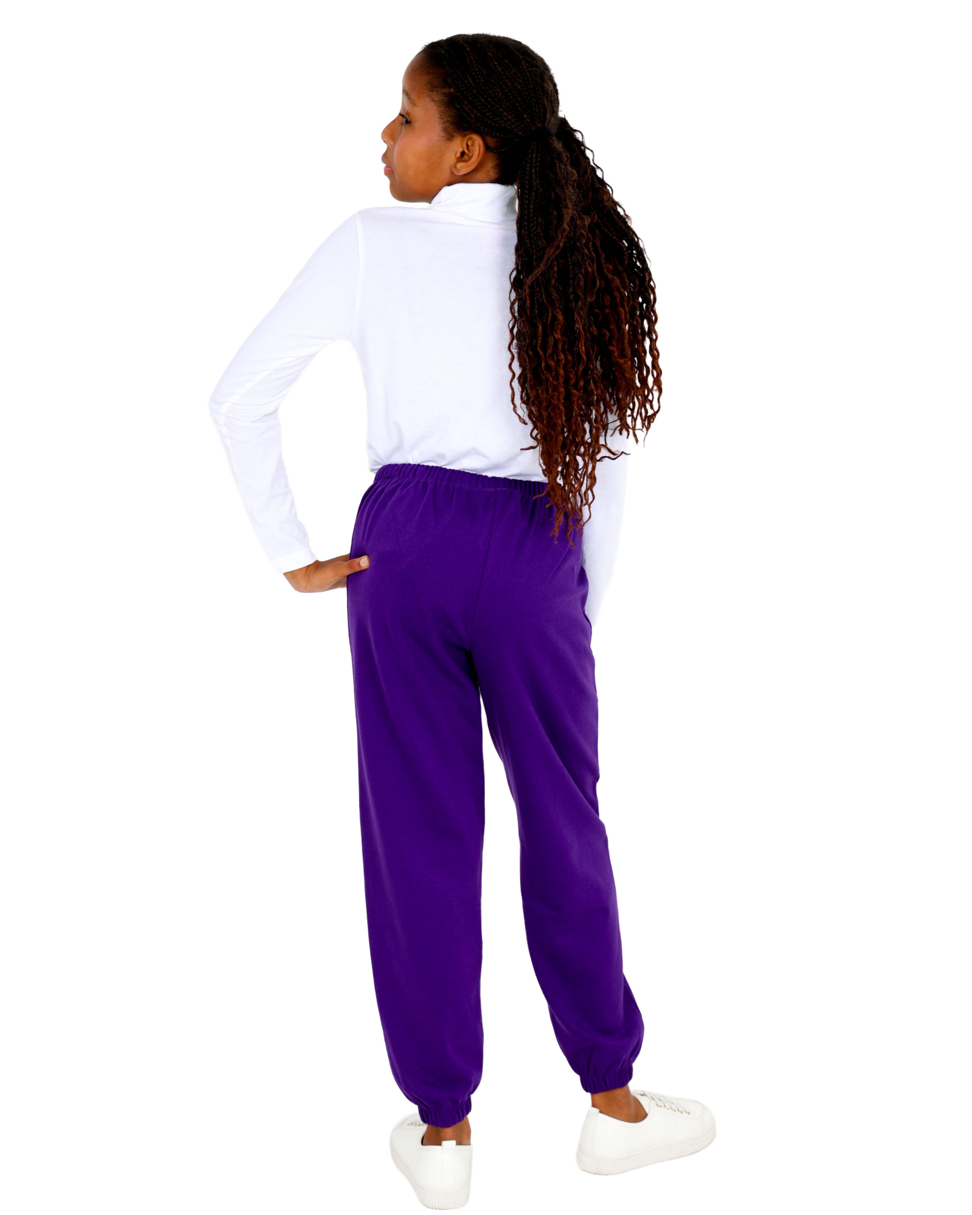 Purple Baggy Active Pants
