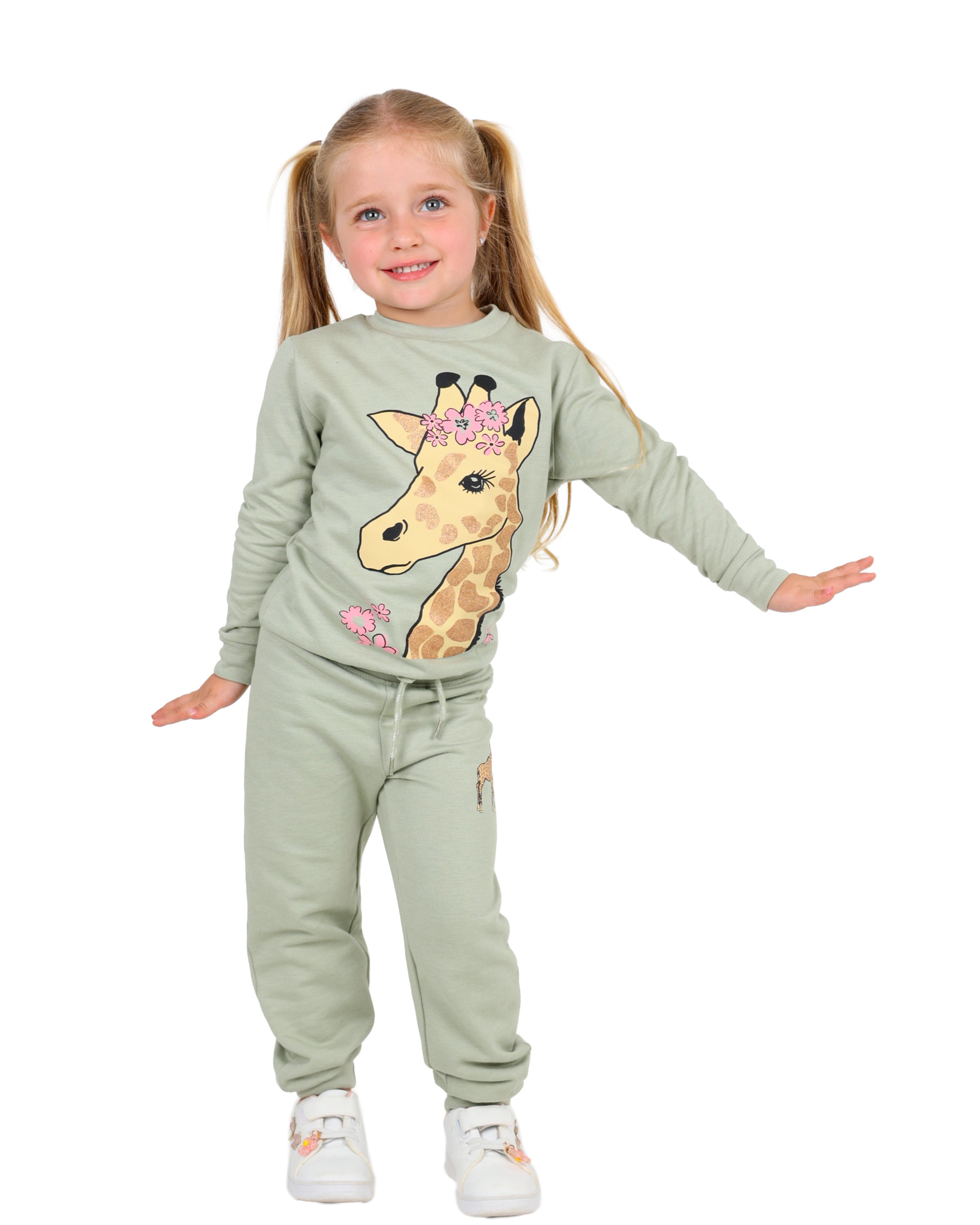 2 Pack Giraffe Graphic Print Active Pants