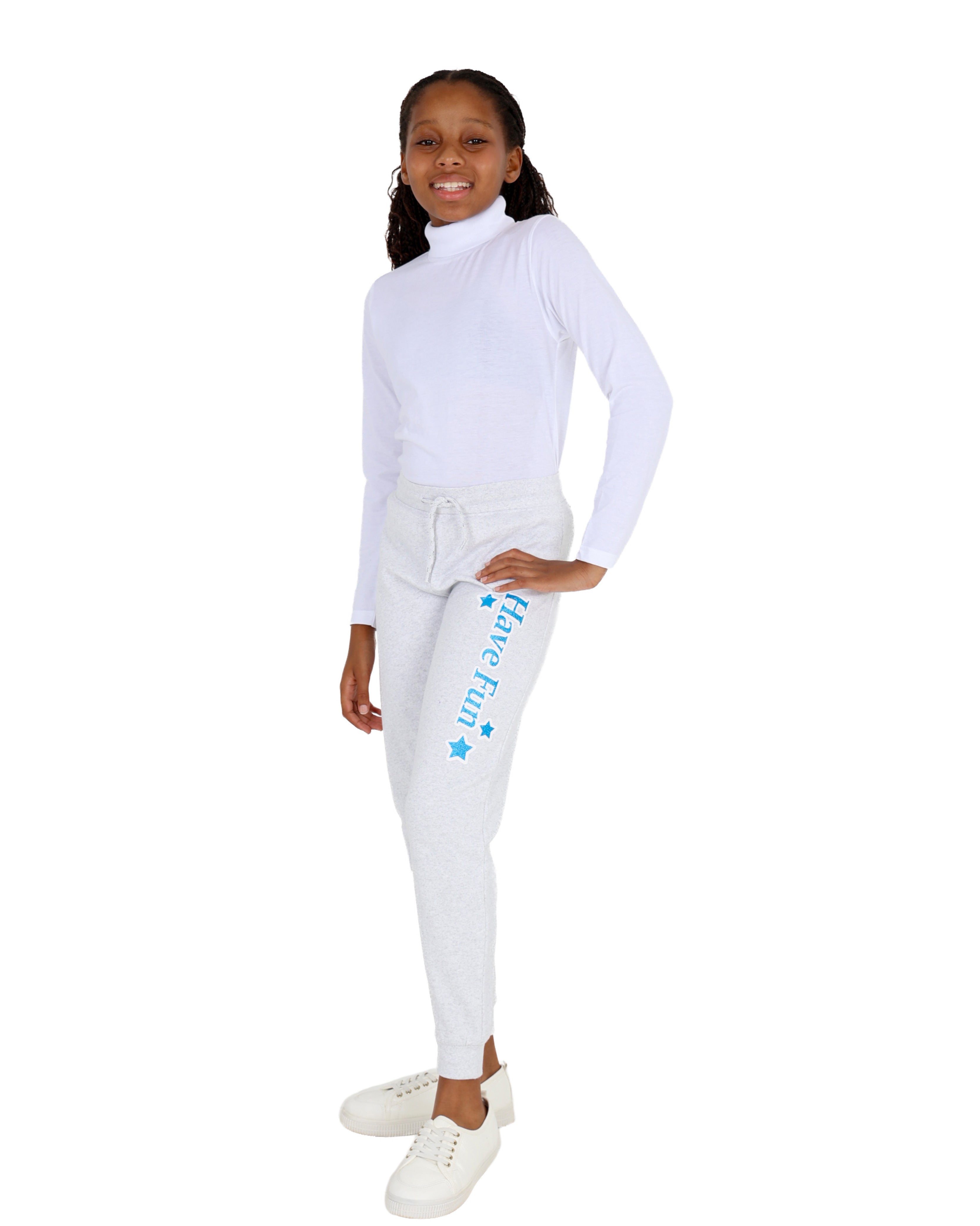 2 Pack Have Fun Graphic Print Active Pants