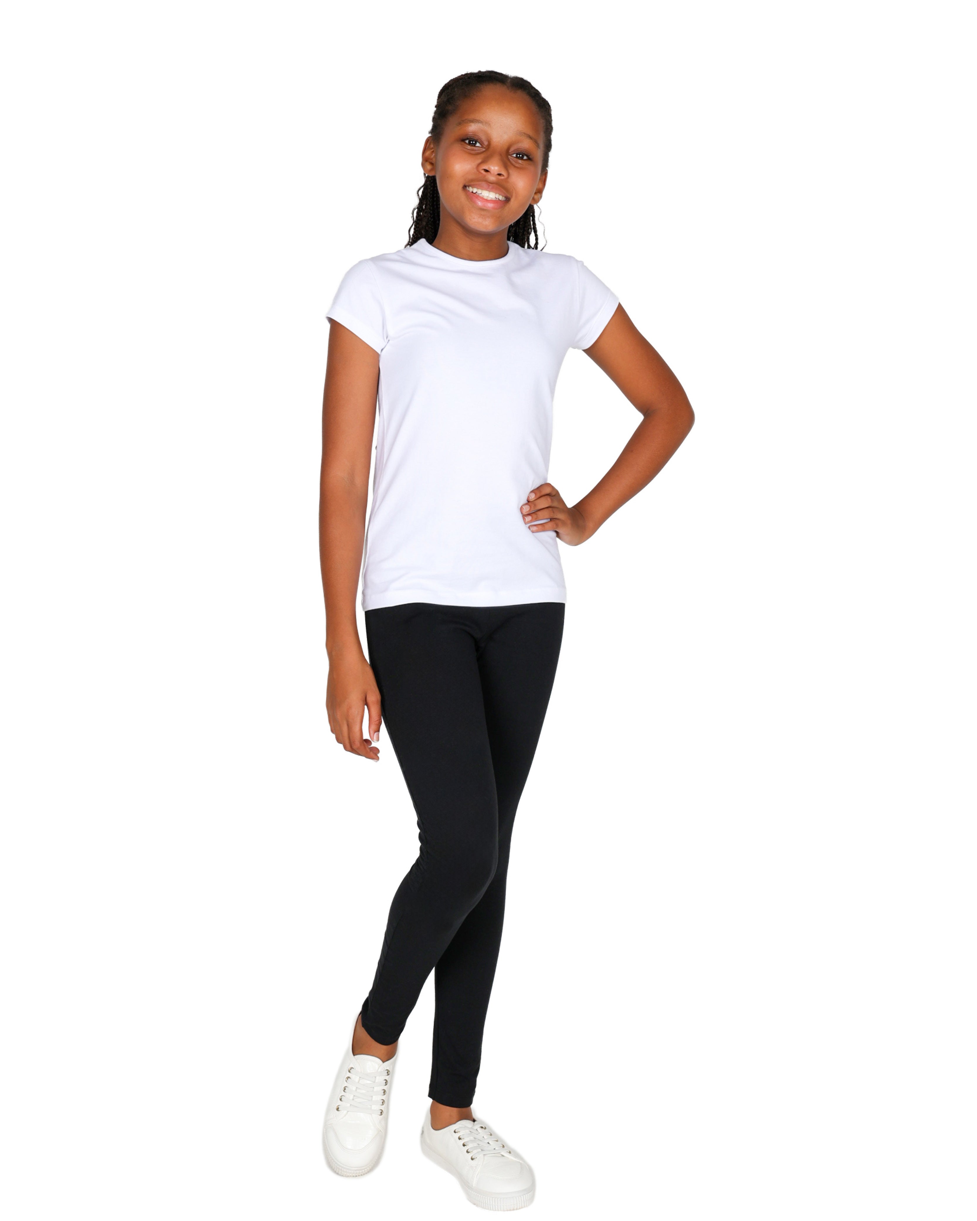 Short Sleeve Classic White Cotton Lycra T-Shirt