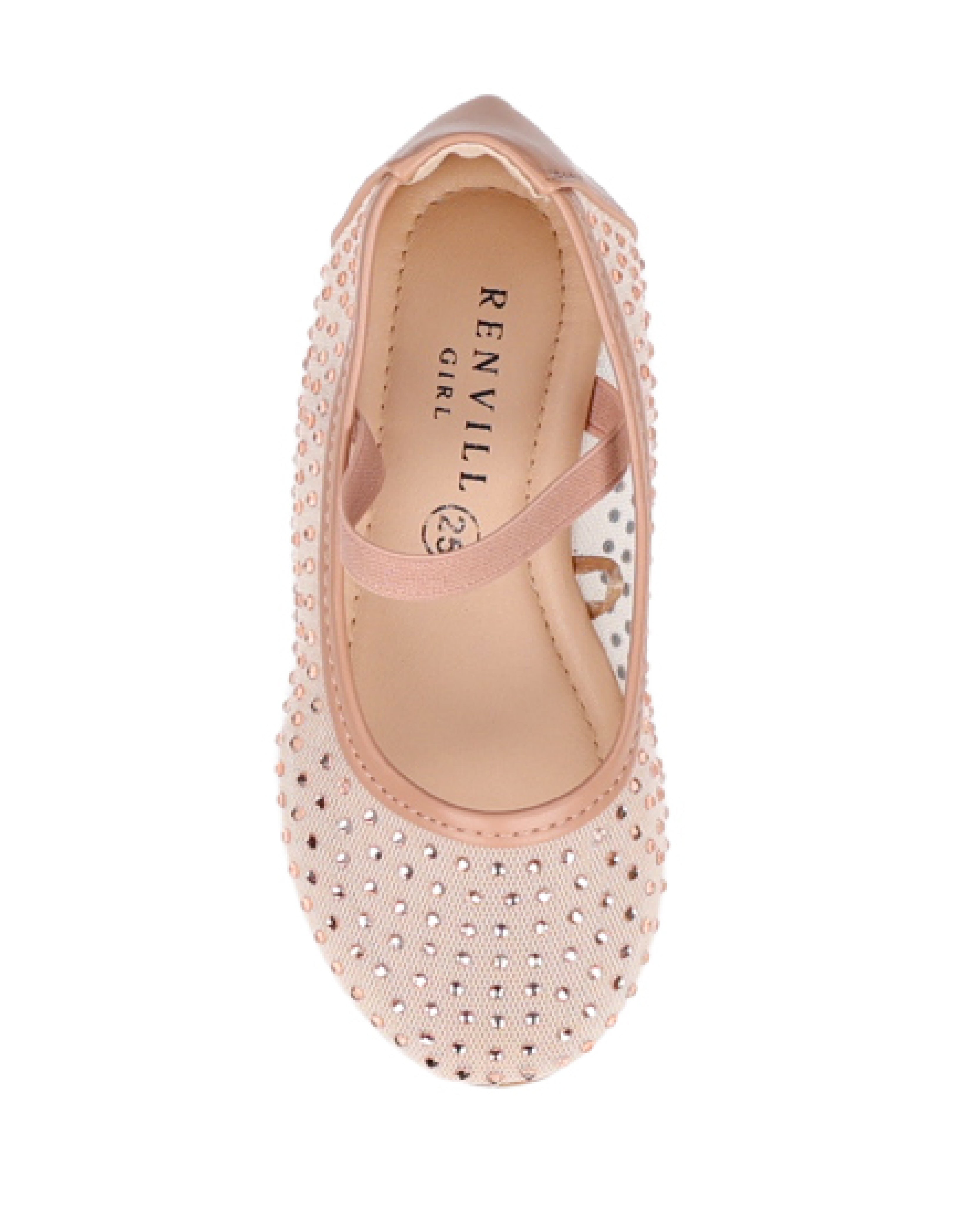 Small Girls Rhinestone Embellished Pump