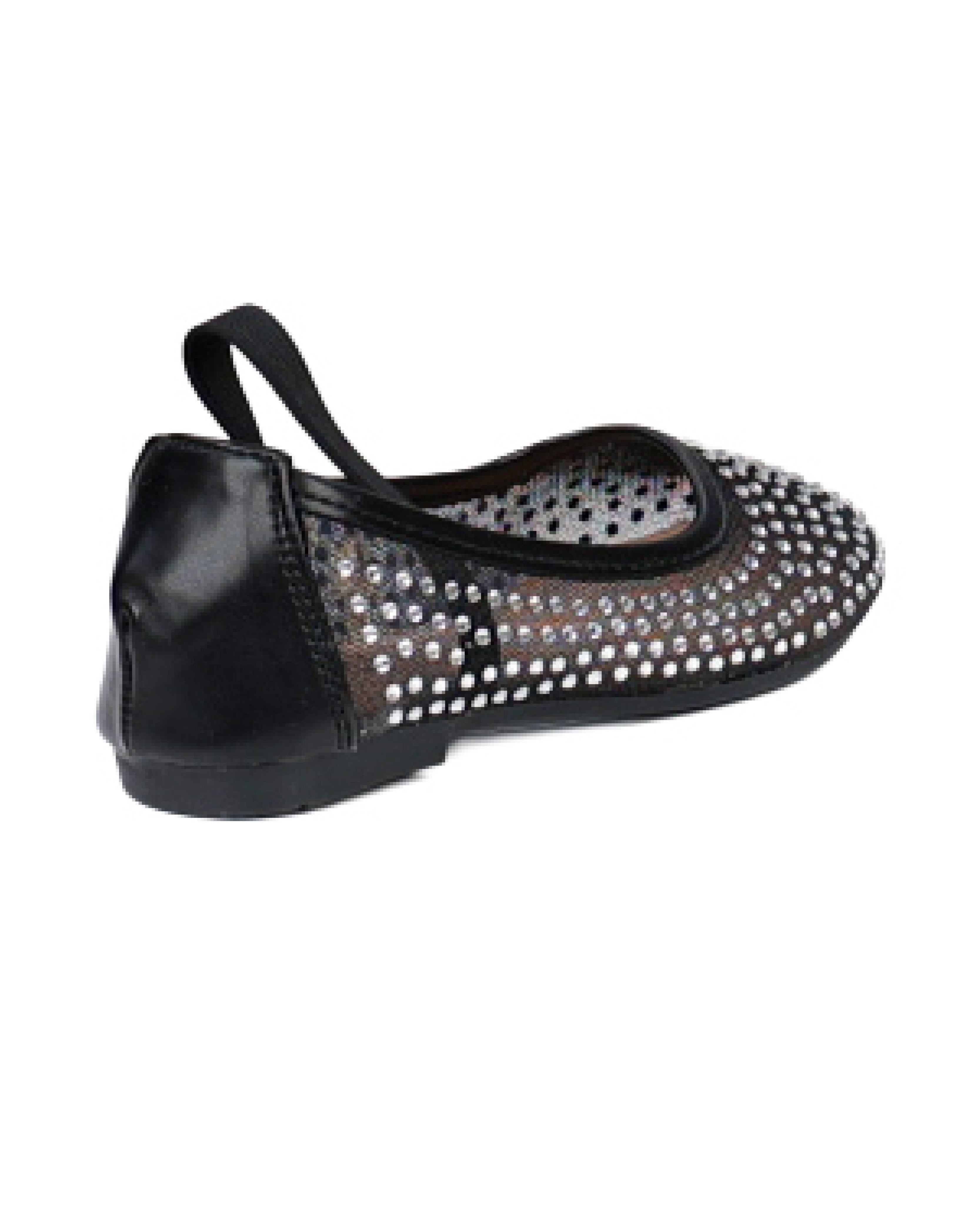 Small Girls Rhinestone Embellished Pump