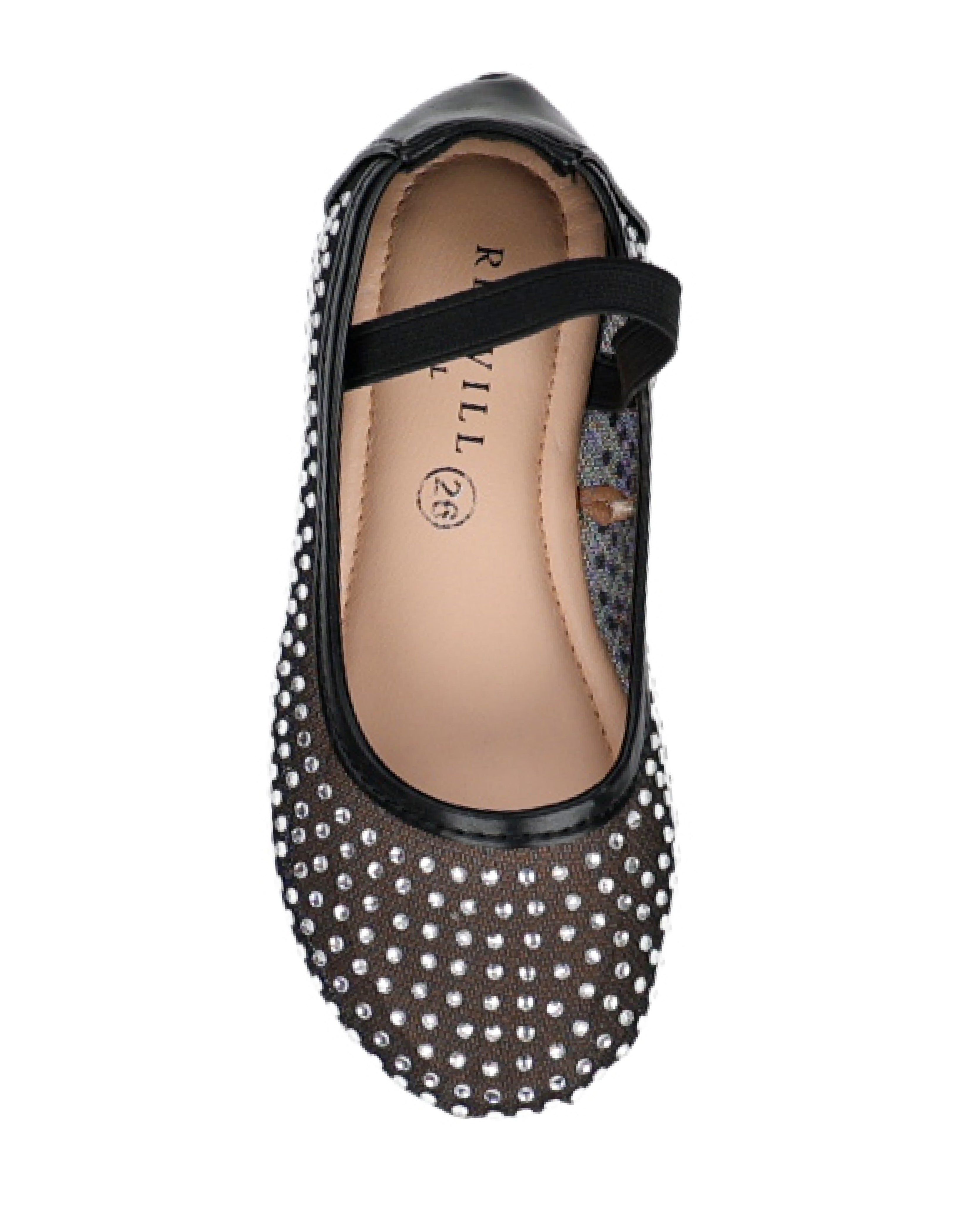Small Girls Rhinestone Embellished Pump