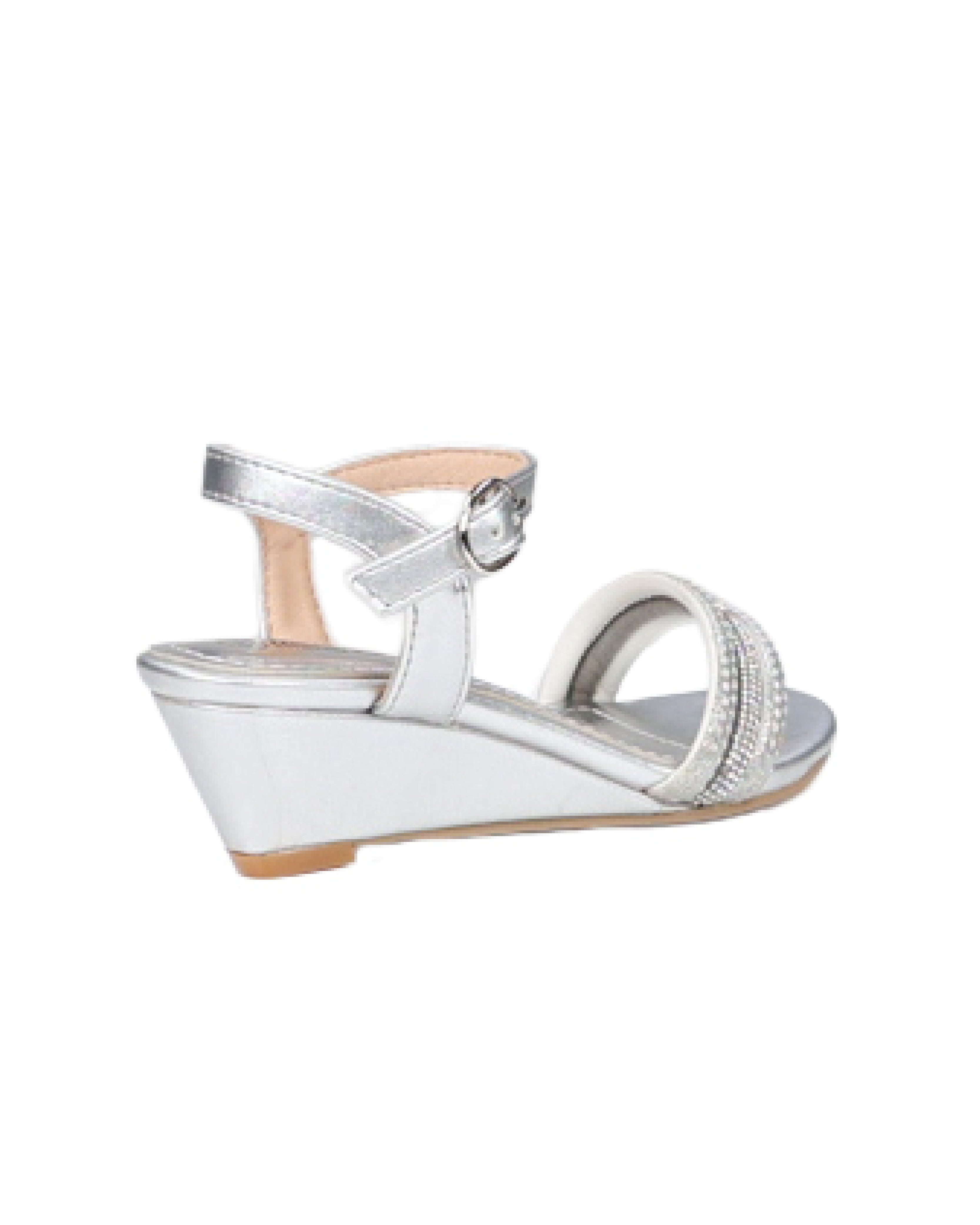 Girls Diamante Embellished Wedge Sandal