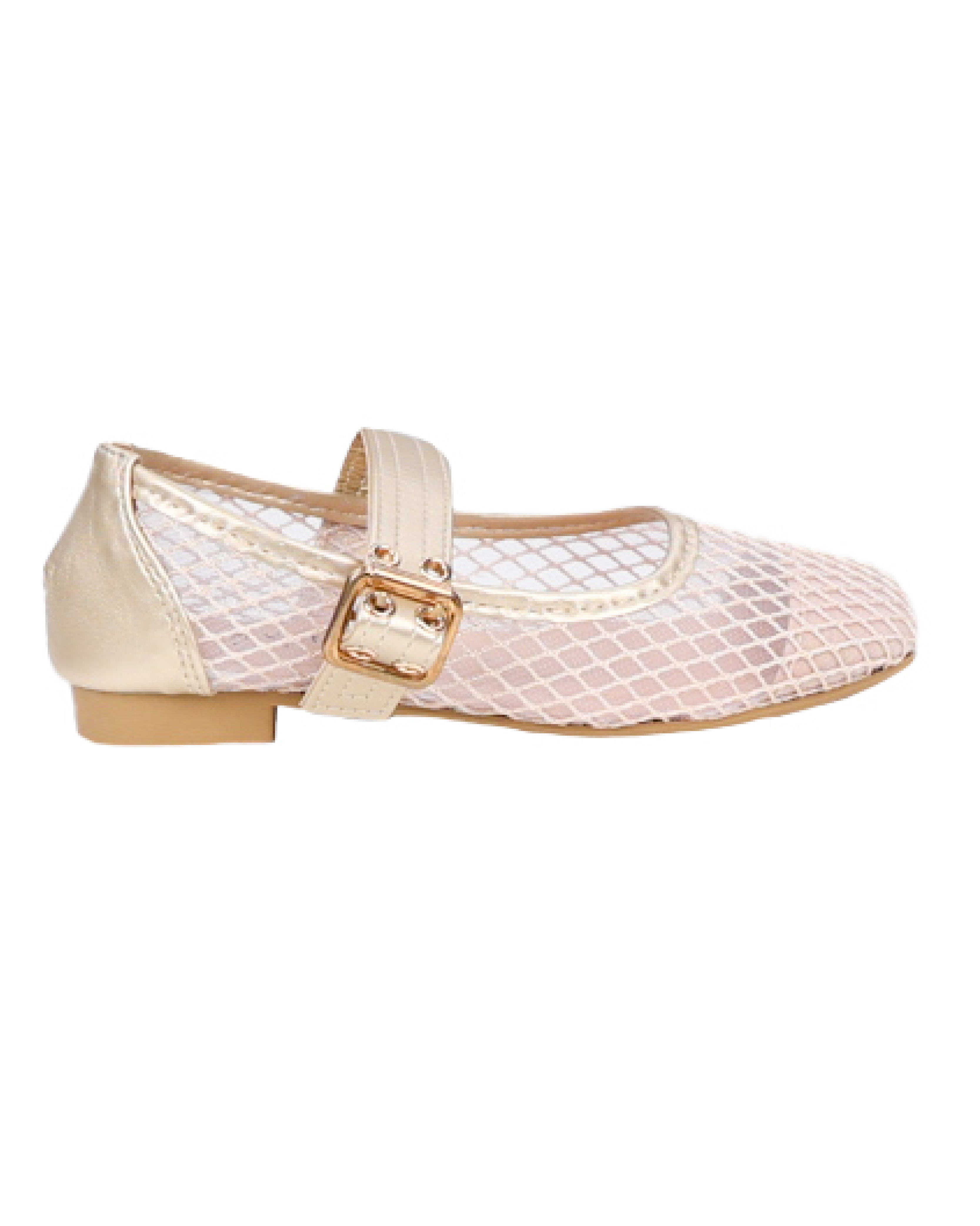 Big Girls Diamond Mesh Formal Pumps