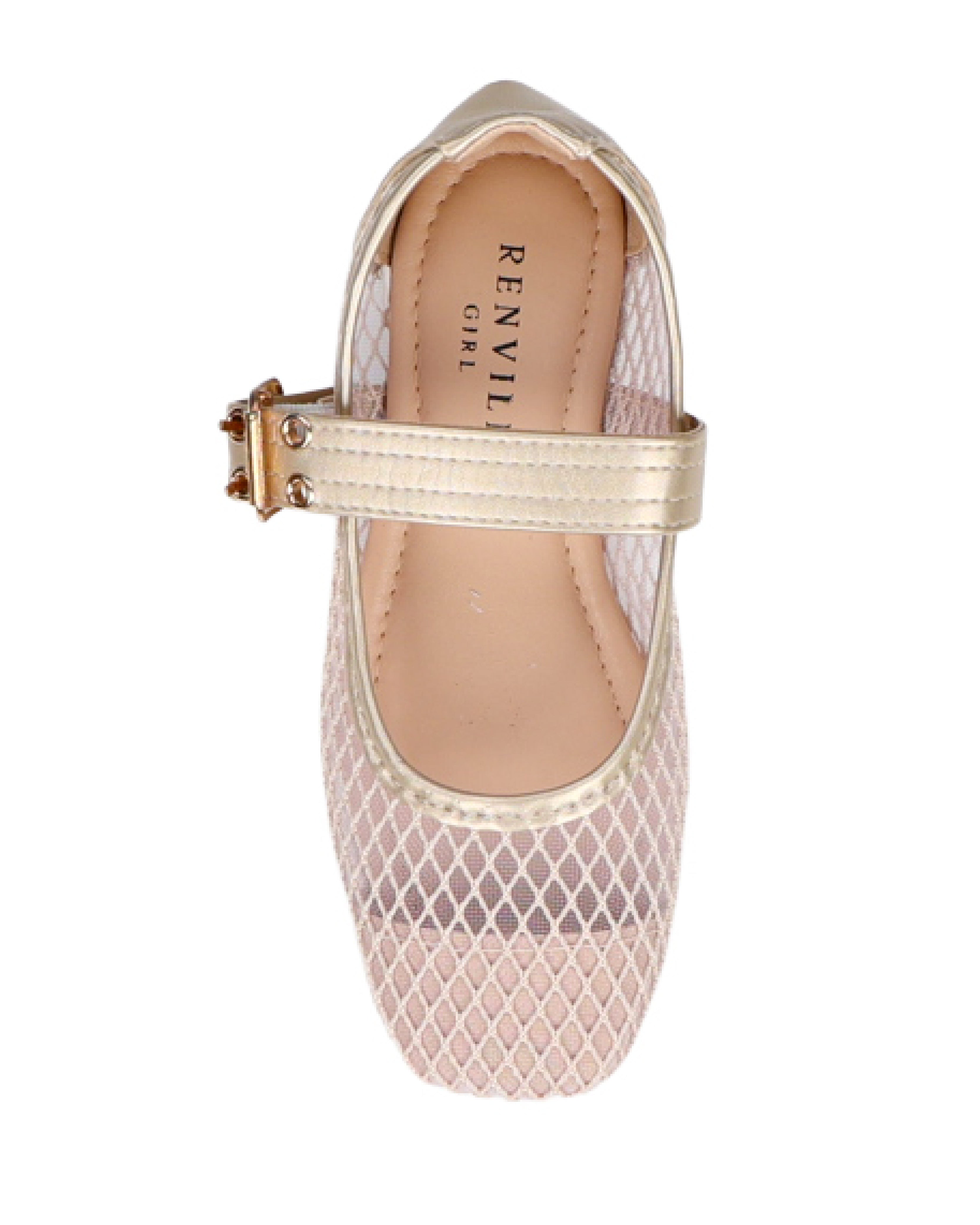Big Girls Diamond Mesh Formal Pumps