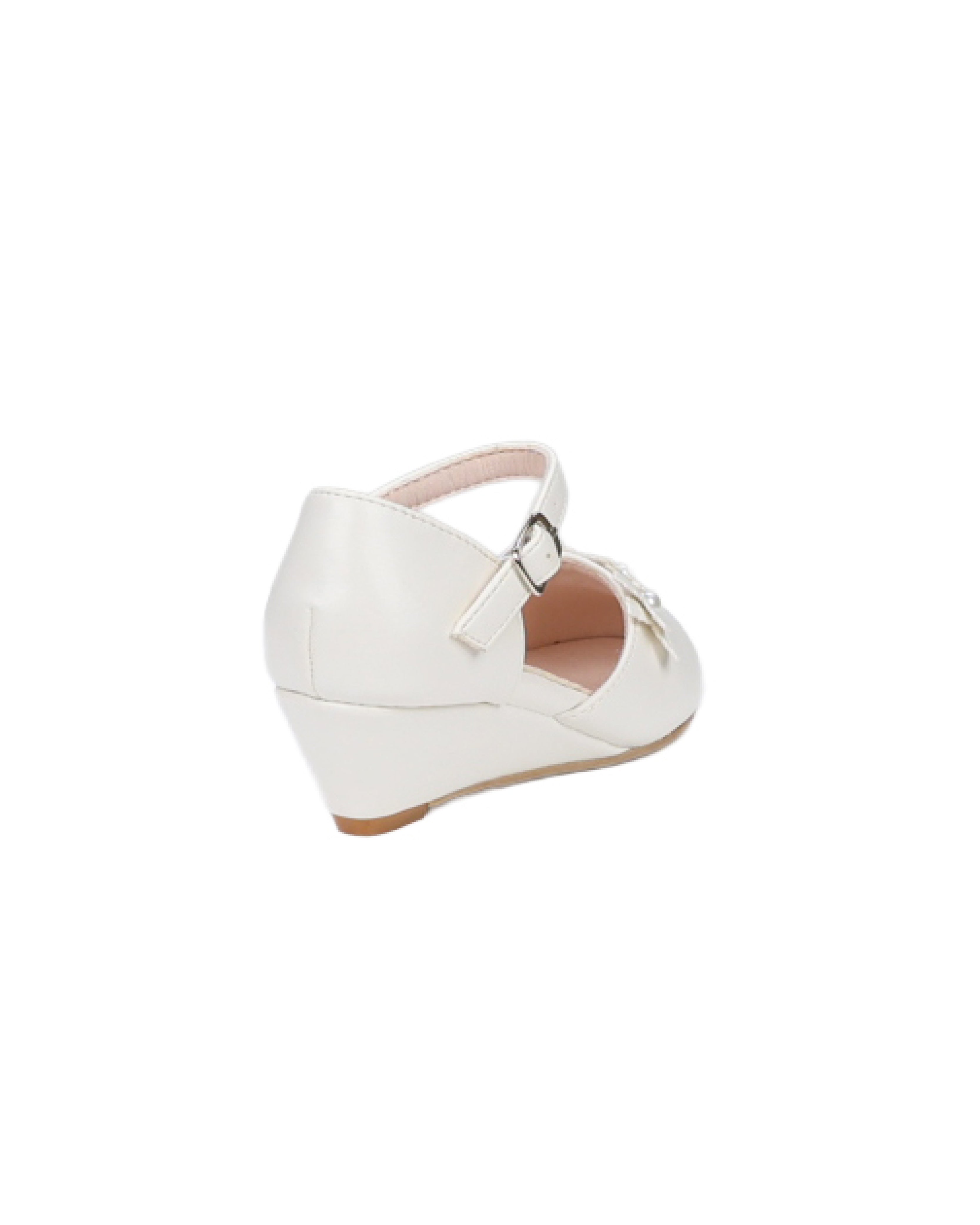 Girls' Pearl Flower Formal Wedge
