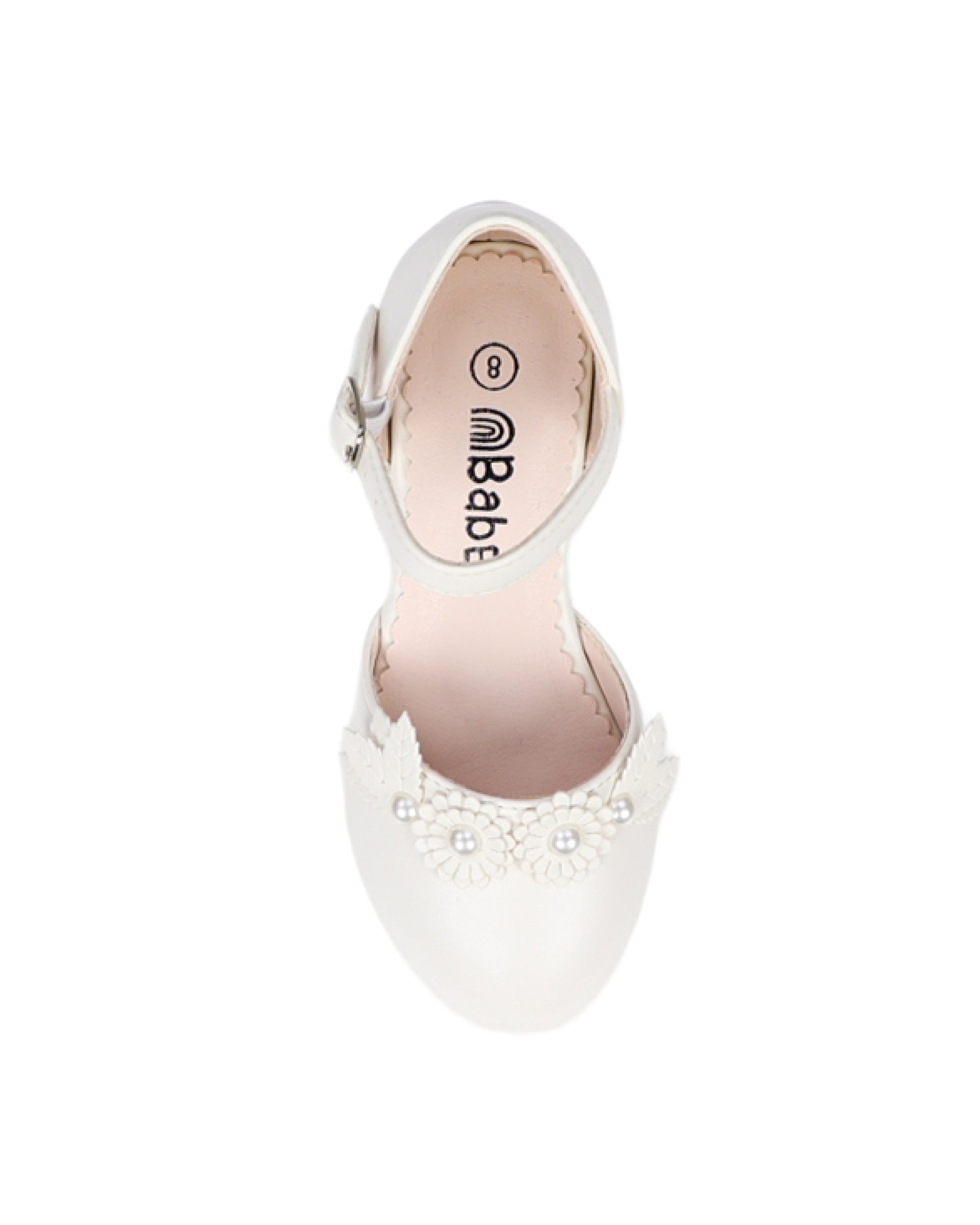 Girls' Pearl Flower Formal Wedge