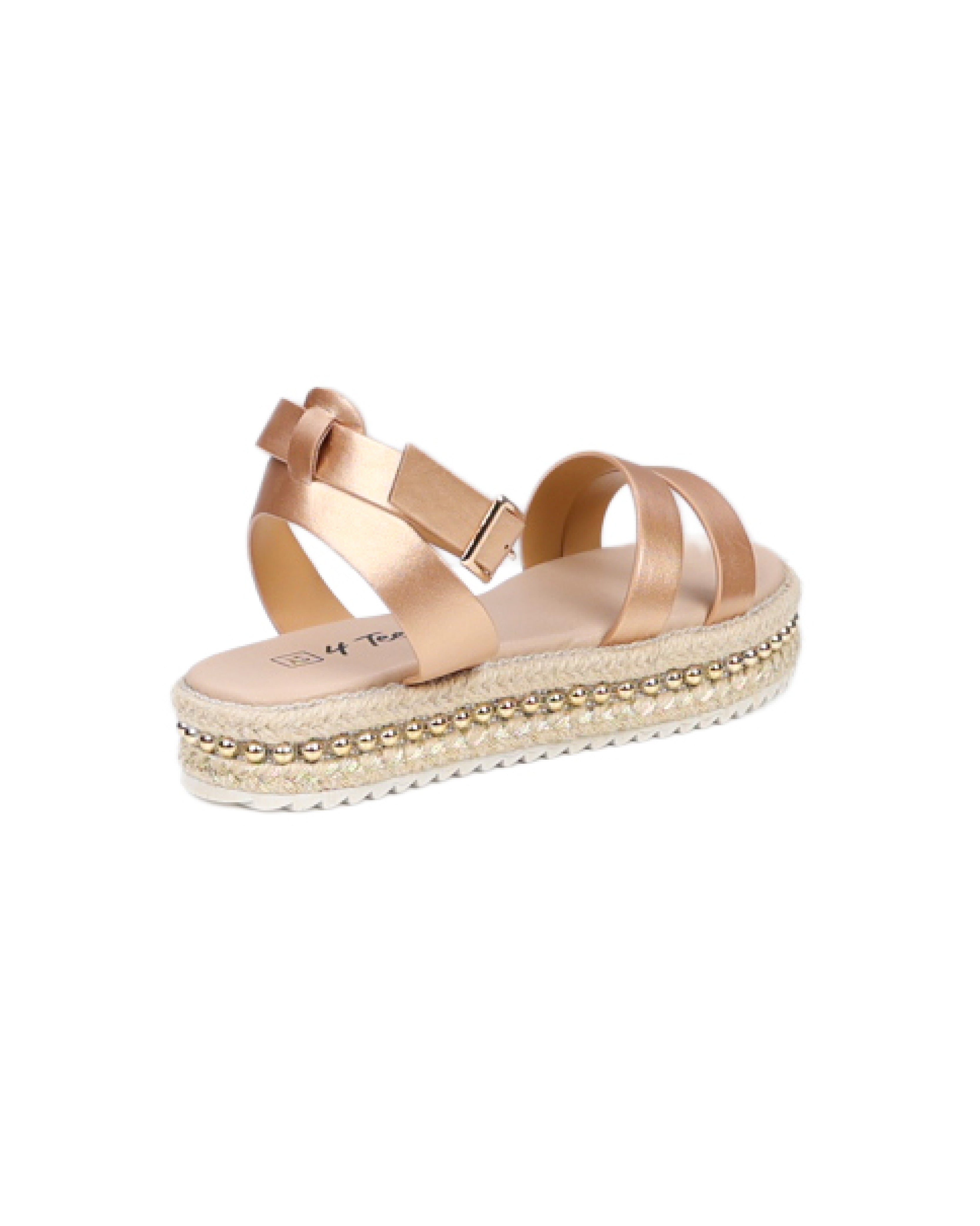 Girls Double Band Espadrille Ankle Strap Sandal