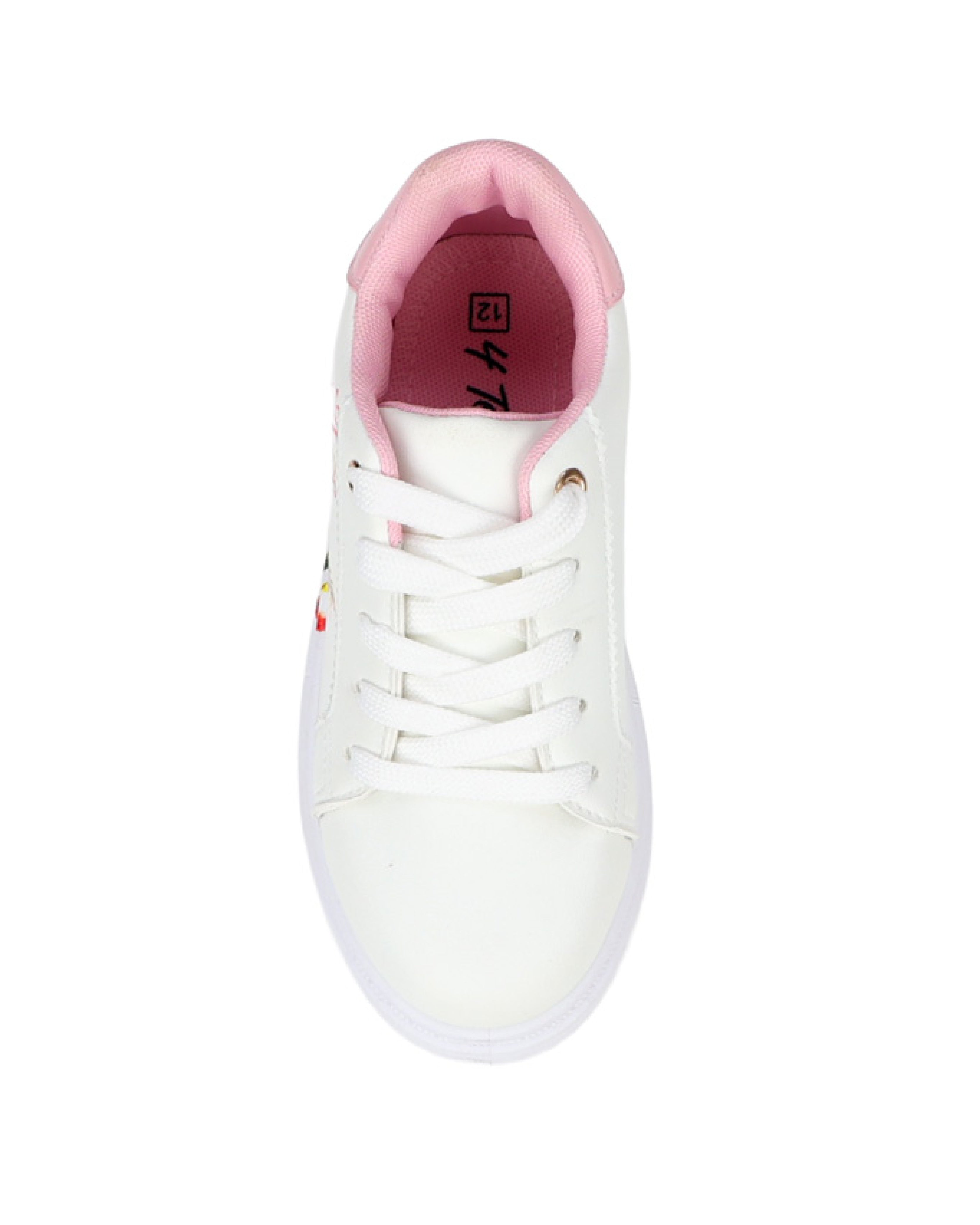 Girls Flower Detail Platform Sneaker