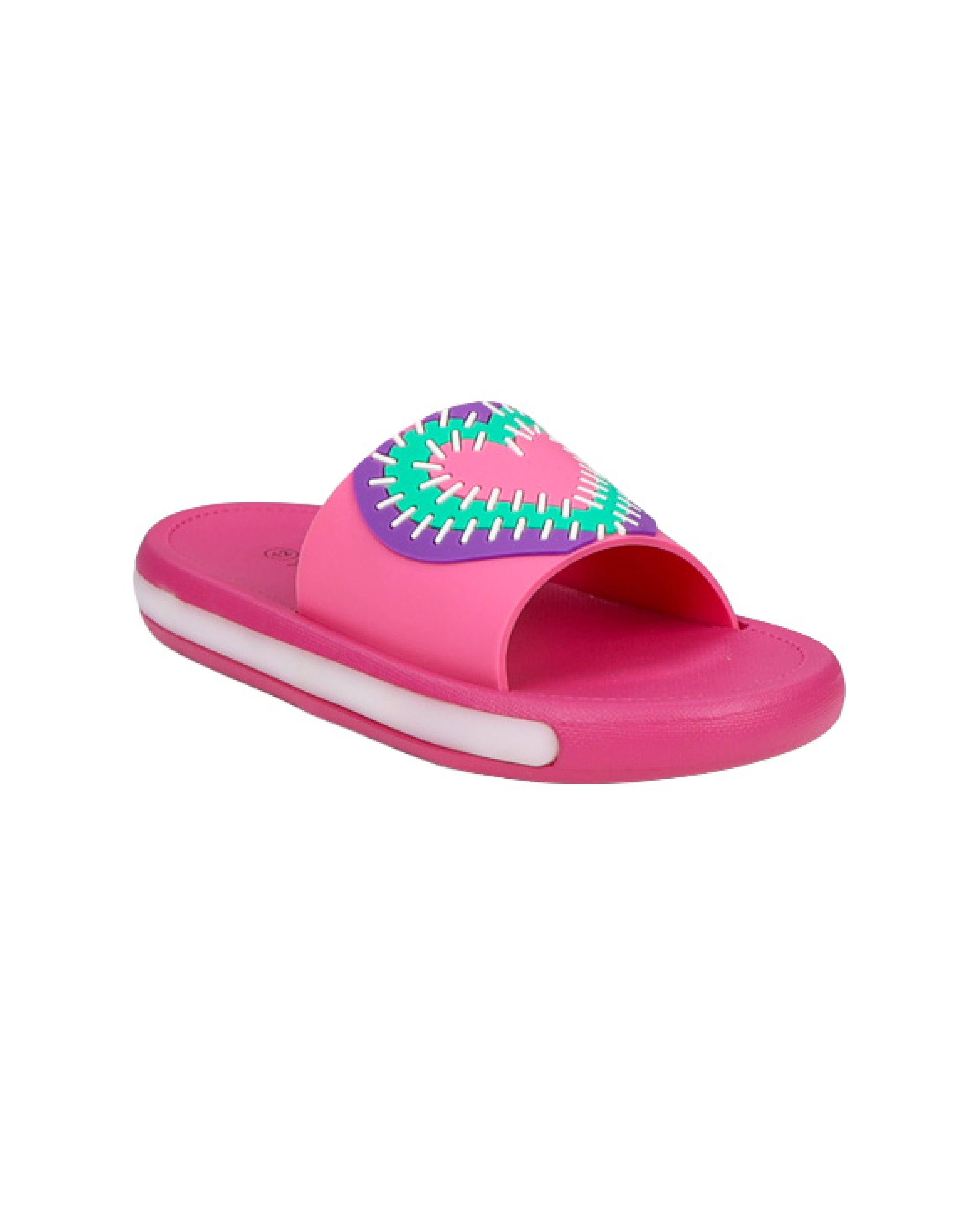 Girls Heart Detail Light up Pool Slide