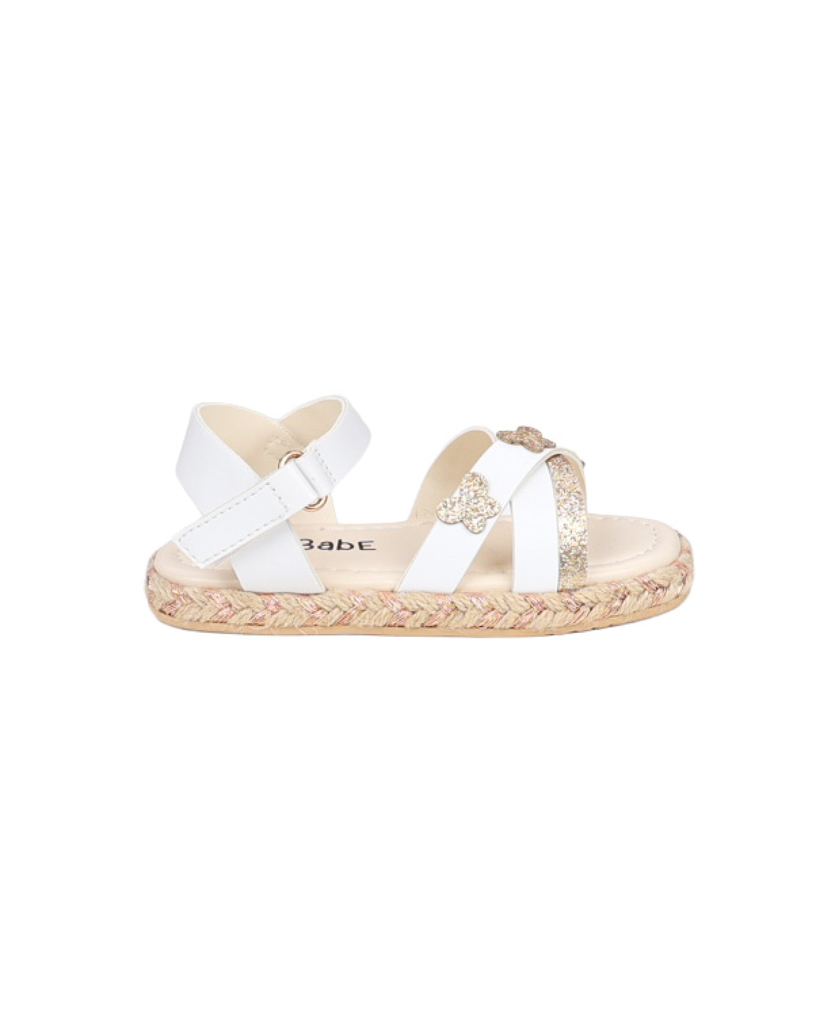 Girls Butterfly Detail Crossover Espadrille Ankle Strap Sandal