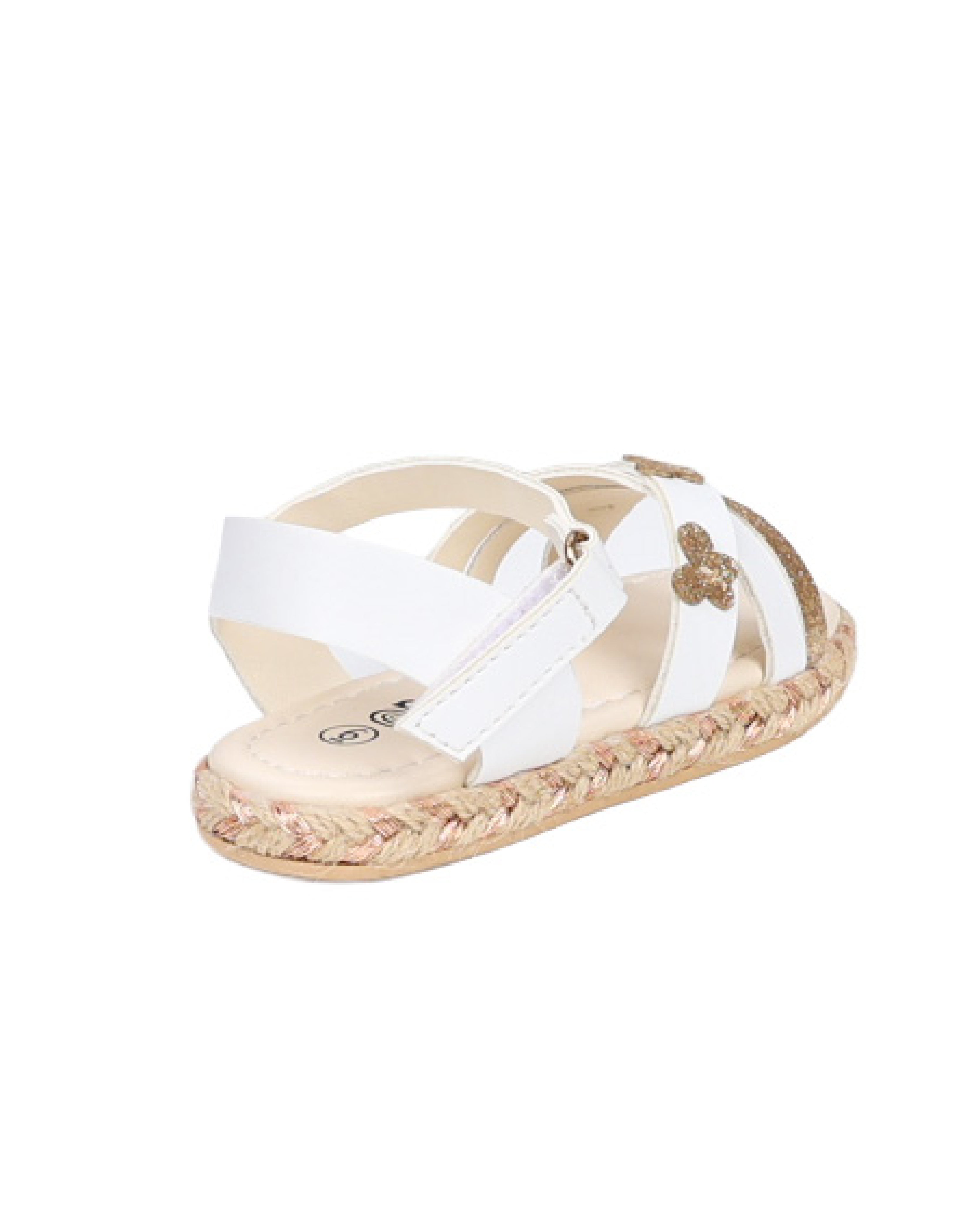 Girls Butterfly Detail Crossover Espadrille Ankle Strap Sandal