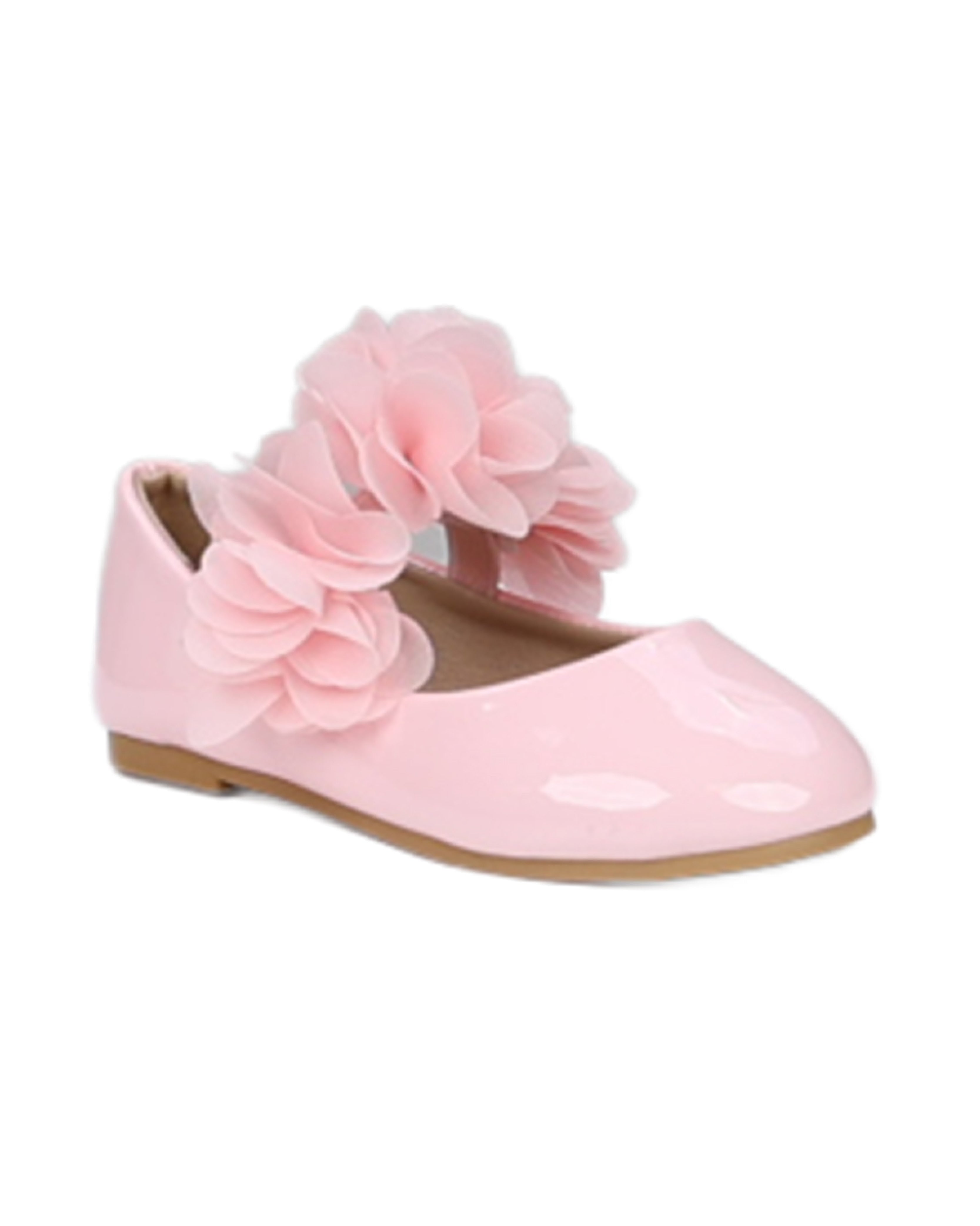 Girls Flower Detail Occasion Pumps