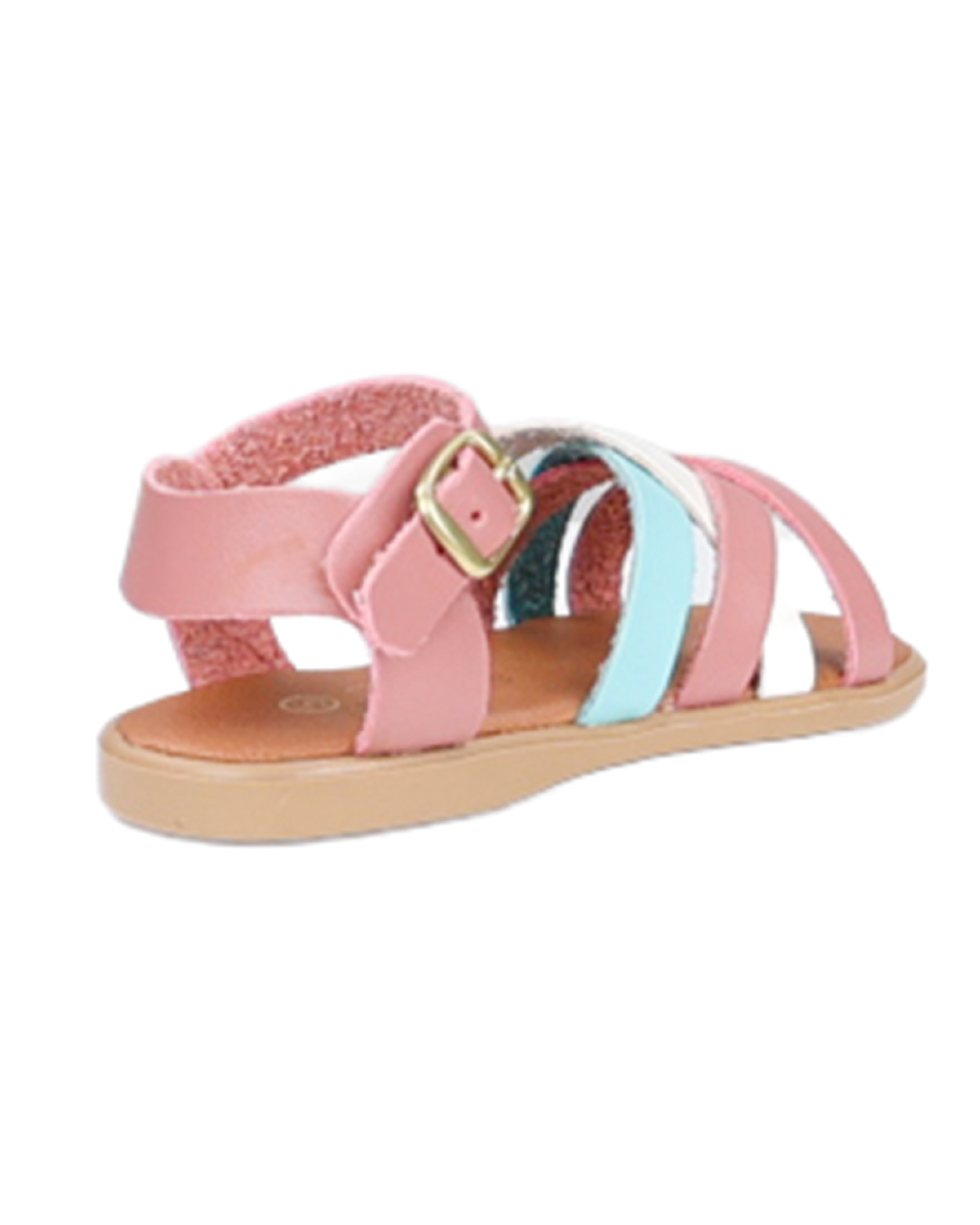 Girls Strappy Multicolour Ankle Strap Sandal