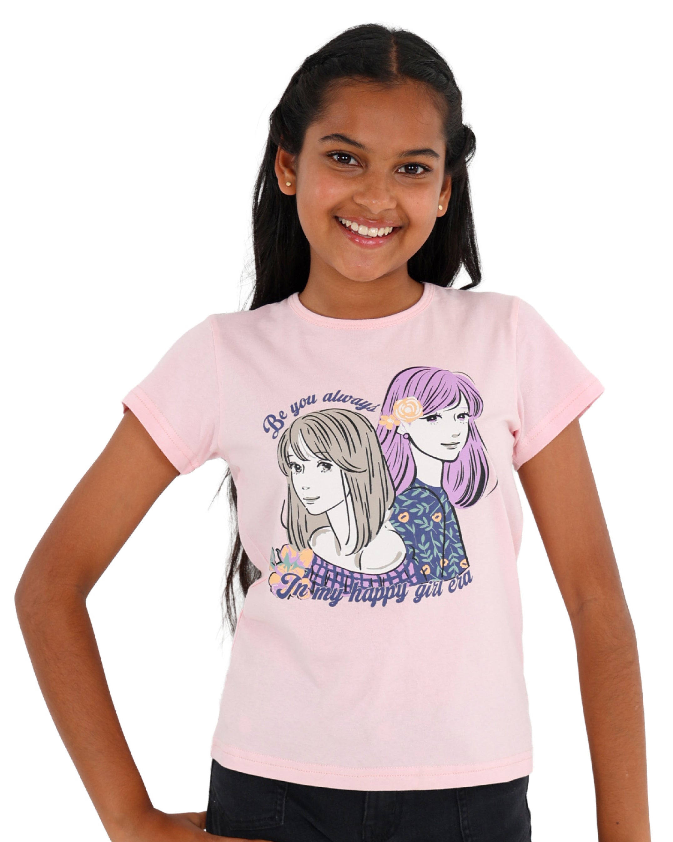 Short Sleeve "Be You Always" Graphic Print T-Shirt