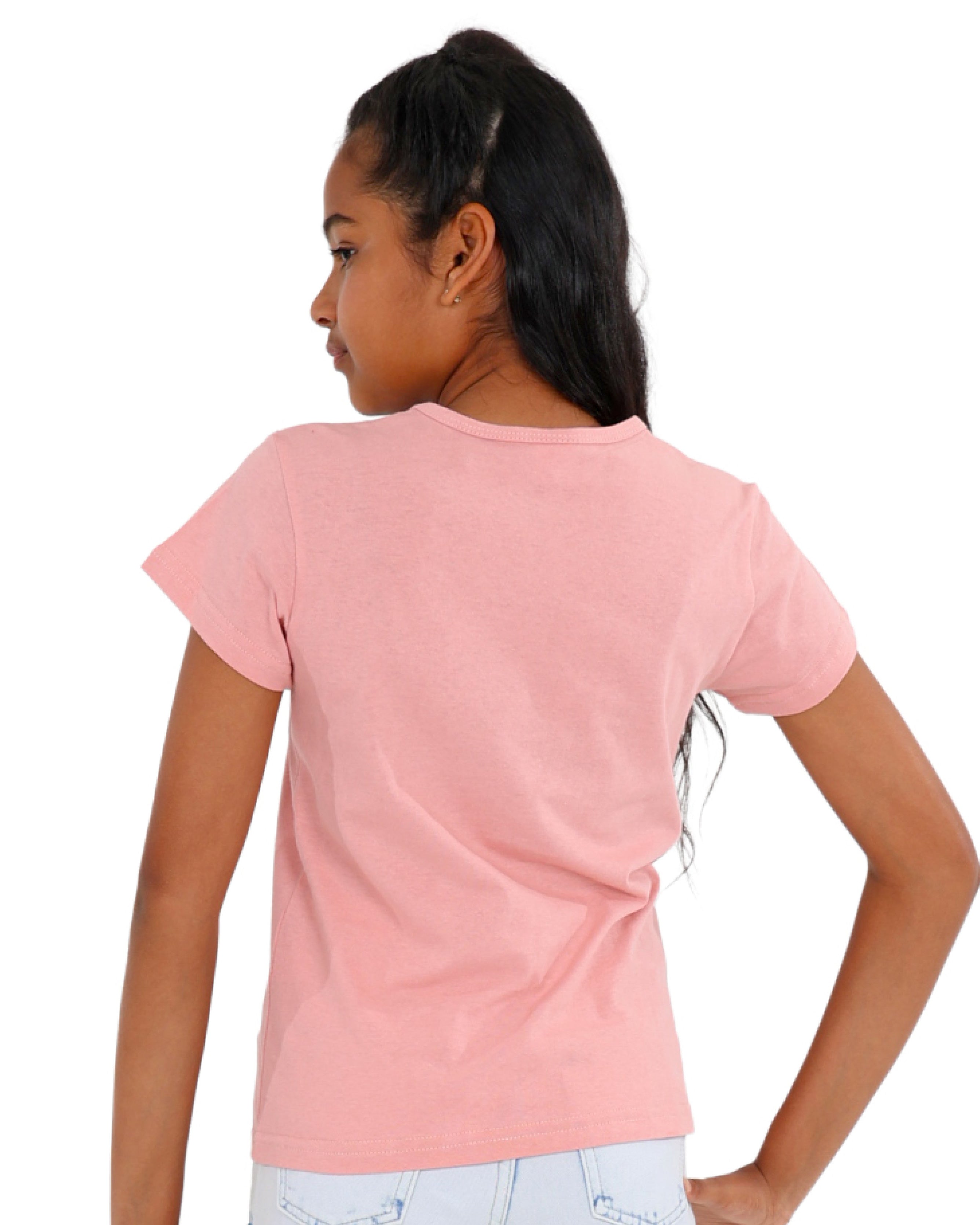 Short Sleeve "Cute Girl" Graphic Print T-Shirt