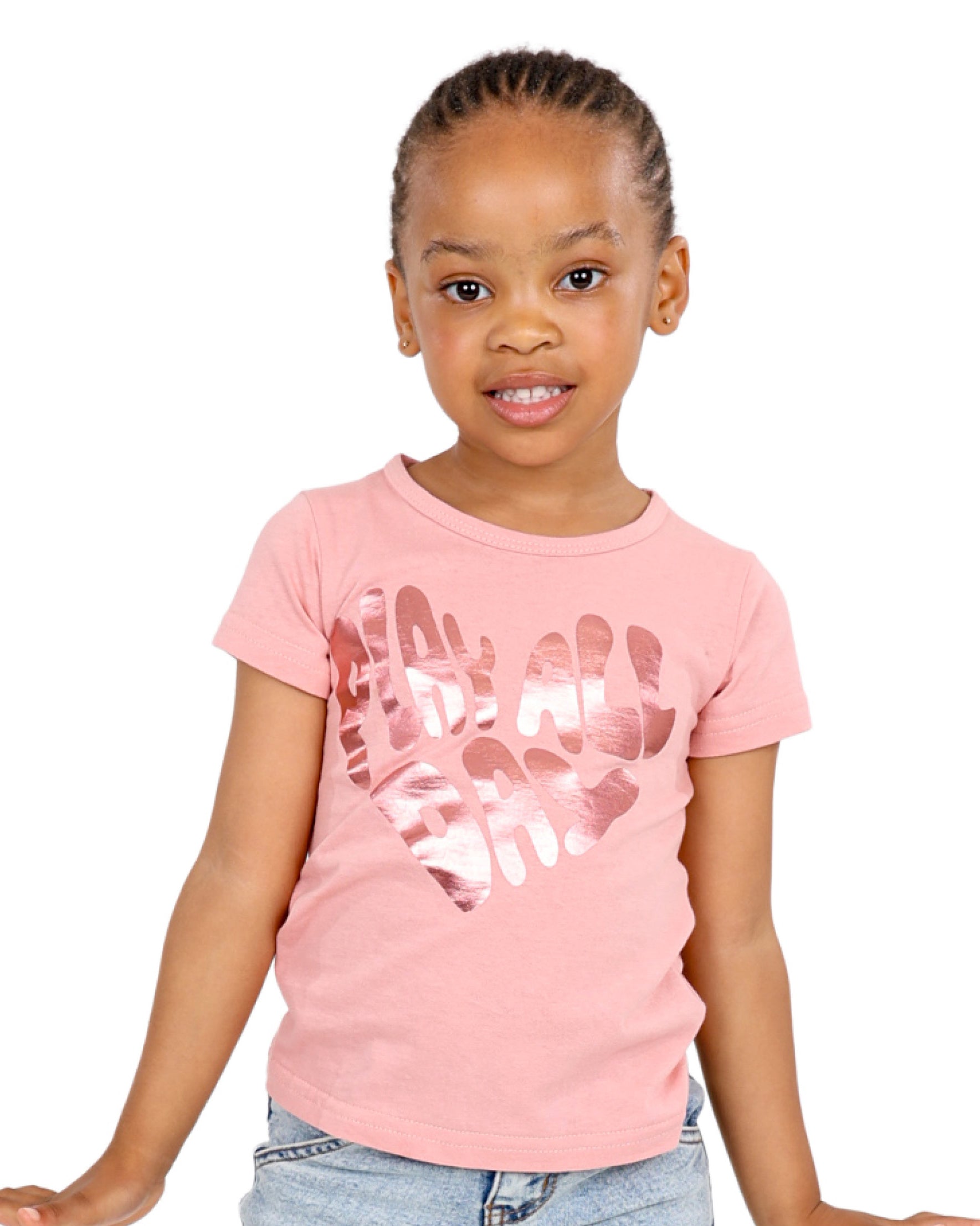 Two Pack Dinosaur & Heart Graphic T-Shirts